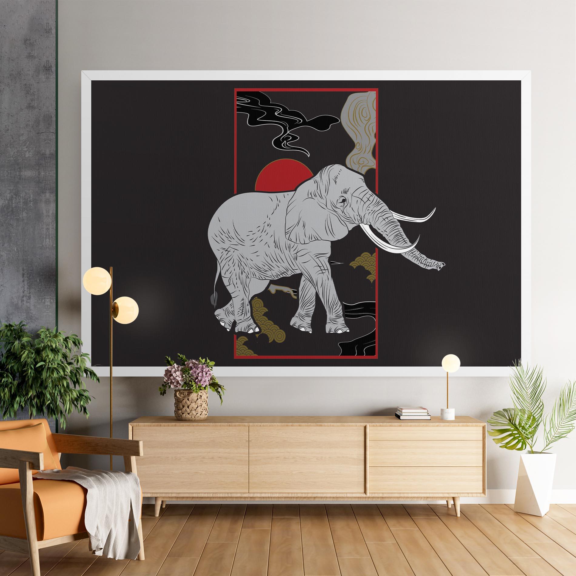 Tablou Canvas Elephant Asia mockup 9
