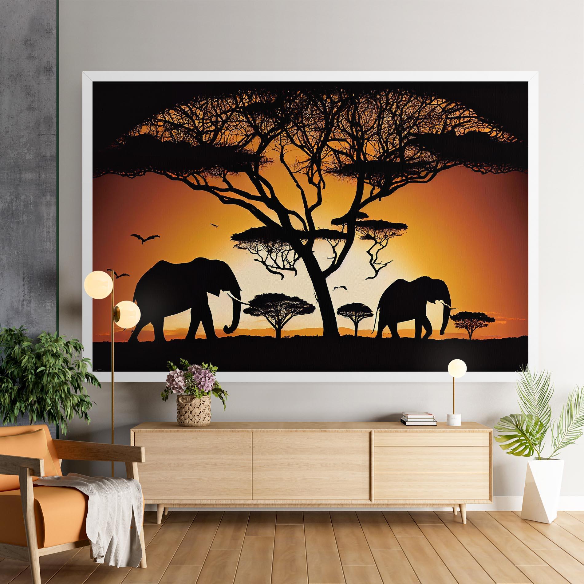 Tablou Canvas Sunset Silhouette mockup 9