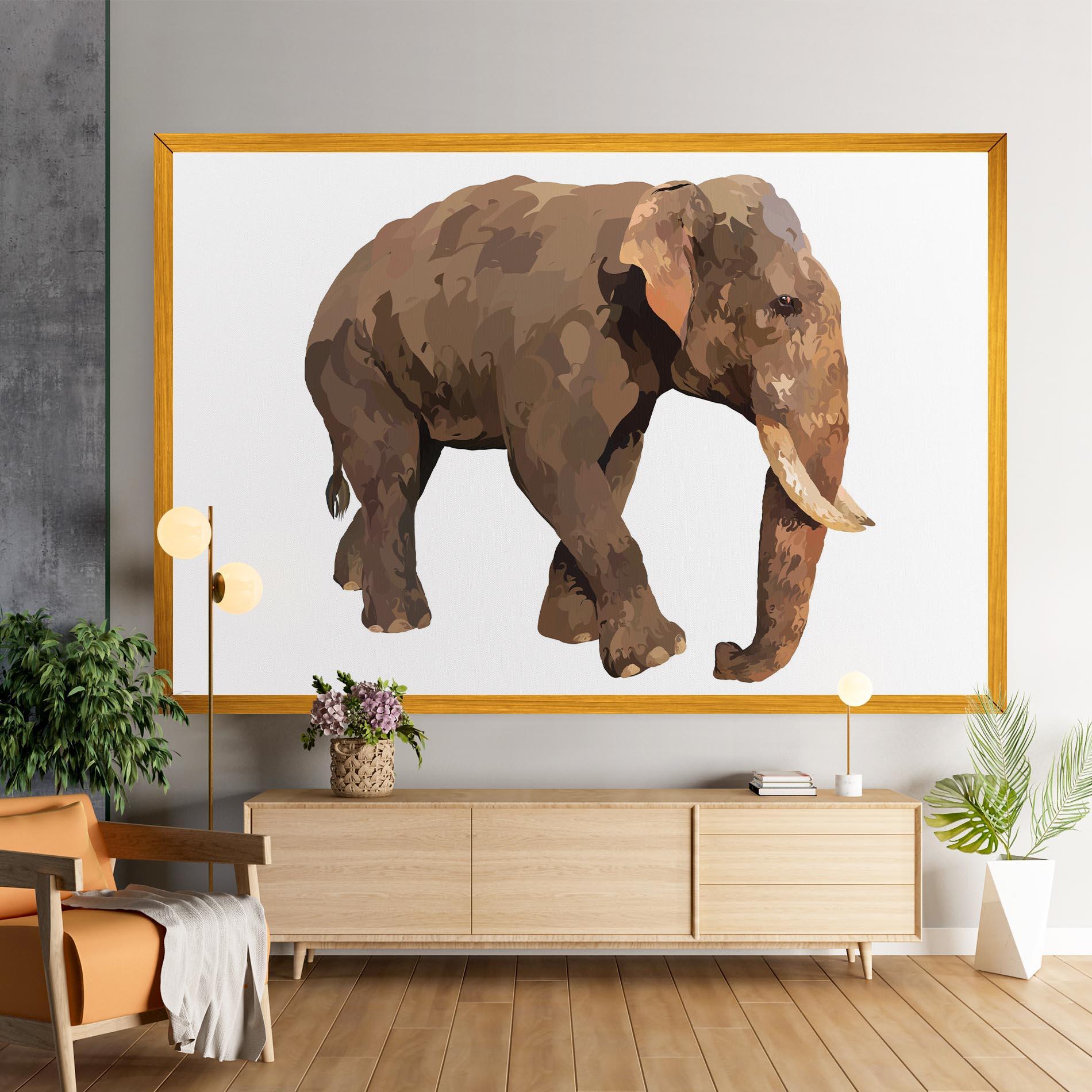 Tablou Canvas Brown Elephant mockup 9