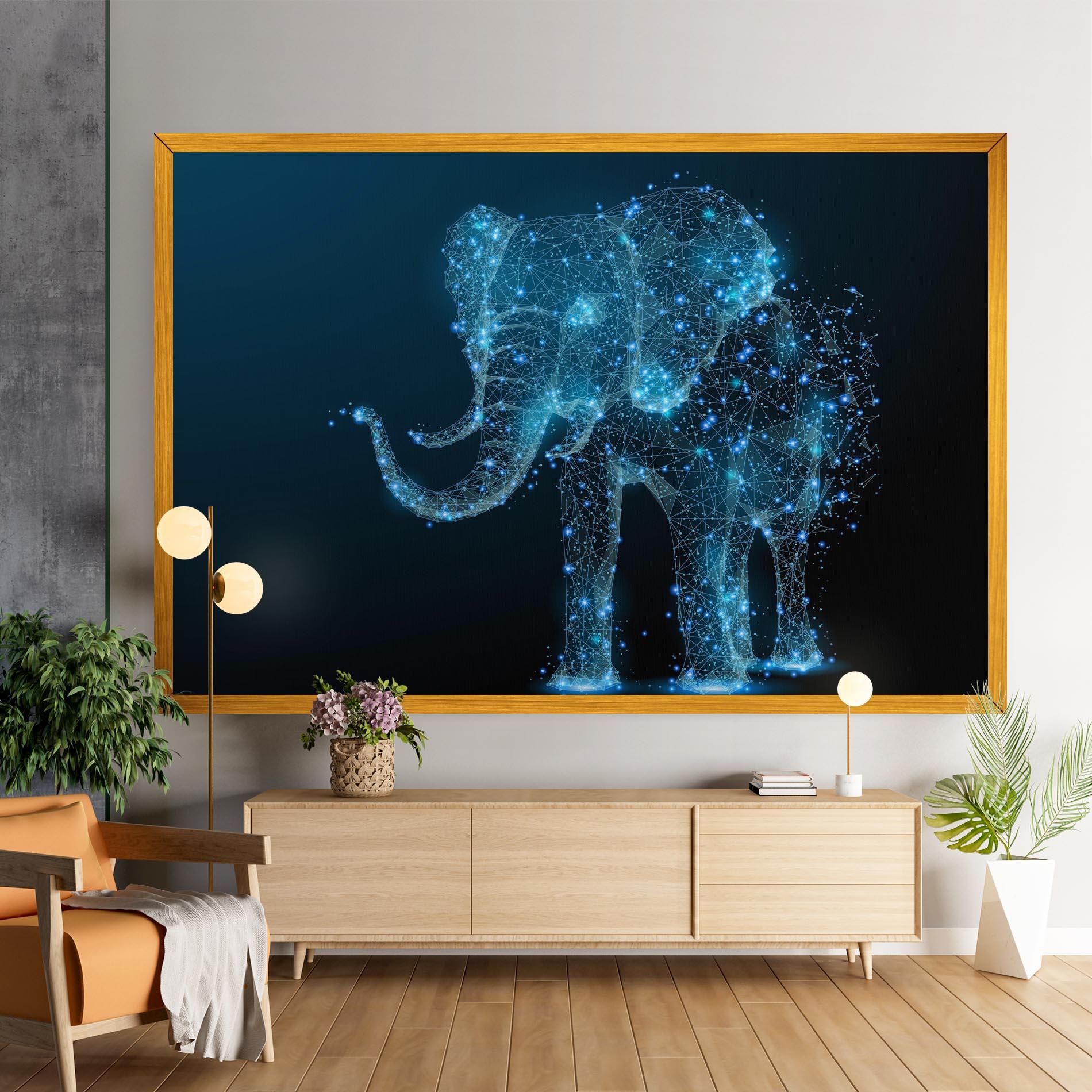 Tablou Canvas Digital Elephant mockup 9