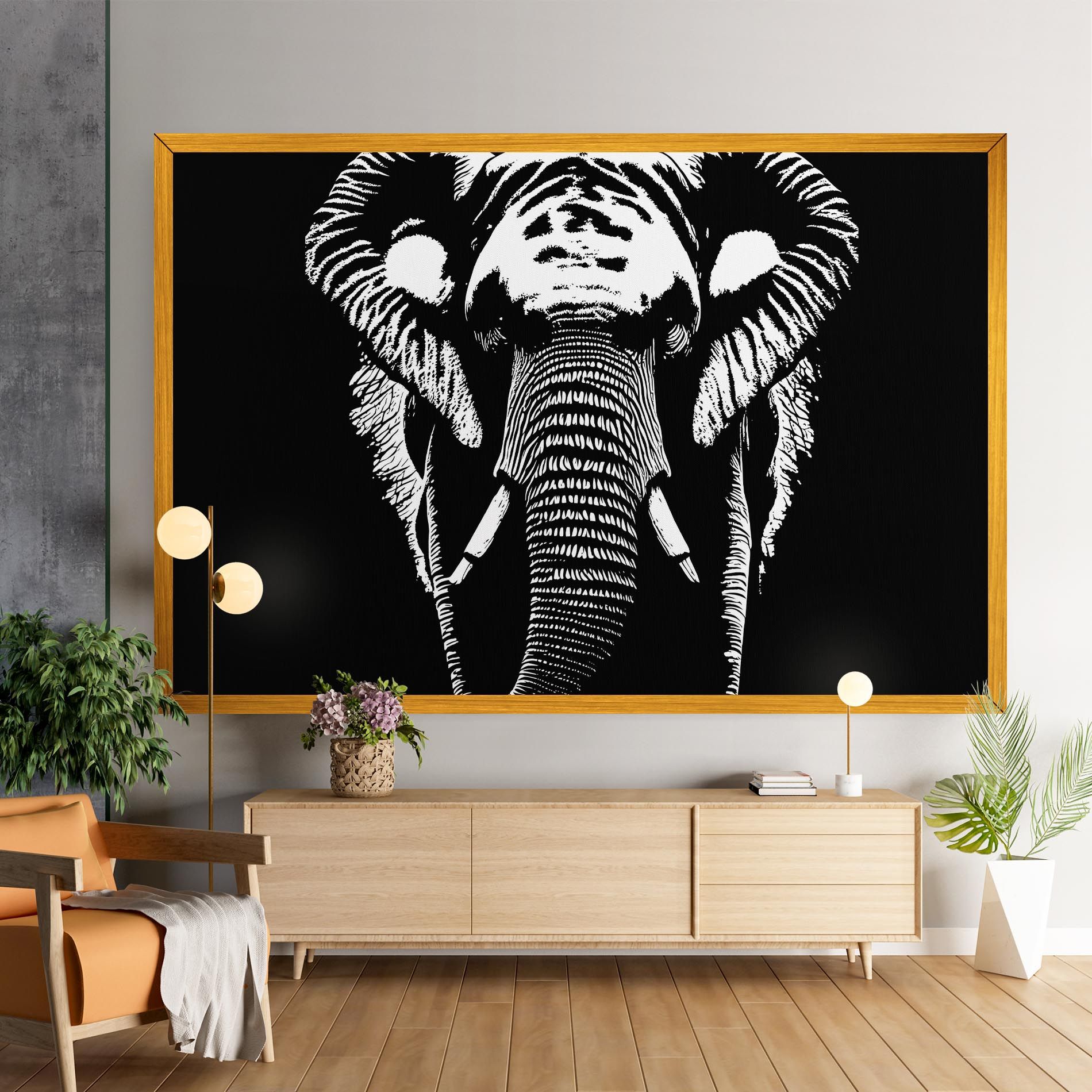 Elephant Drawing mockup 9