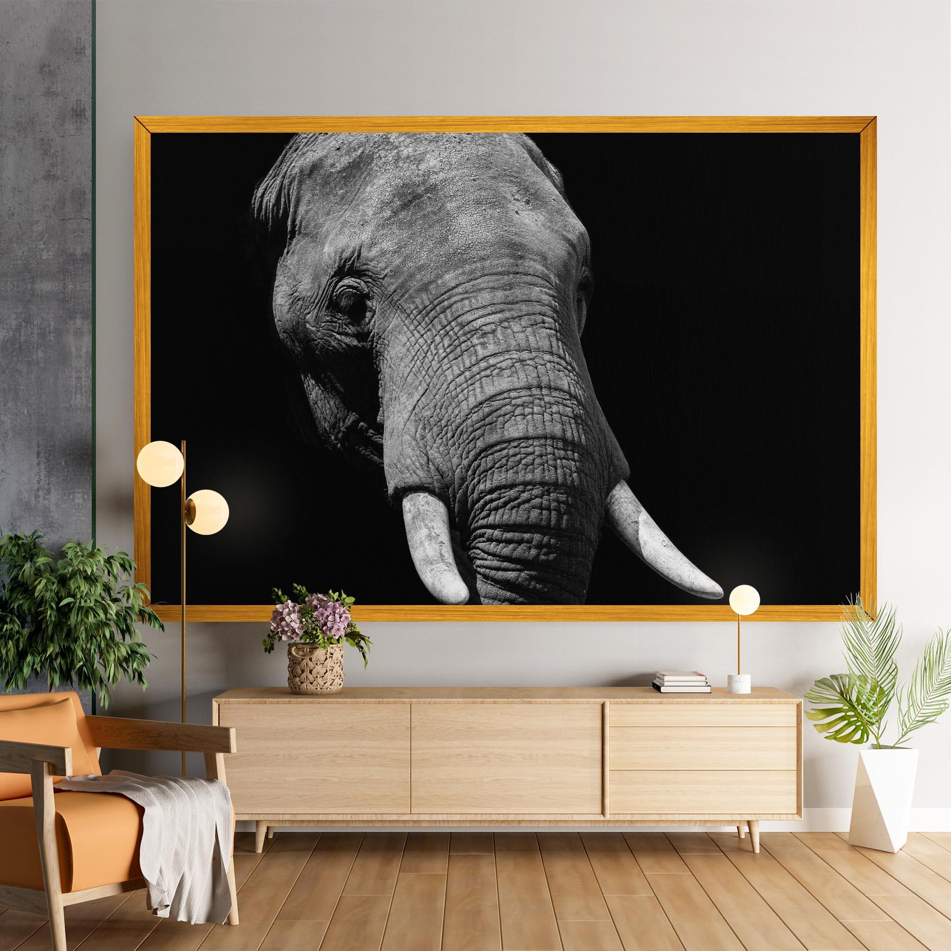 Tablou Canvas Shadow Elephant mockup 9