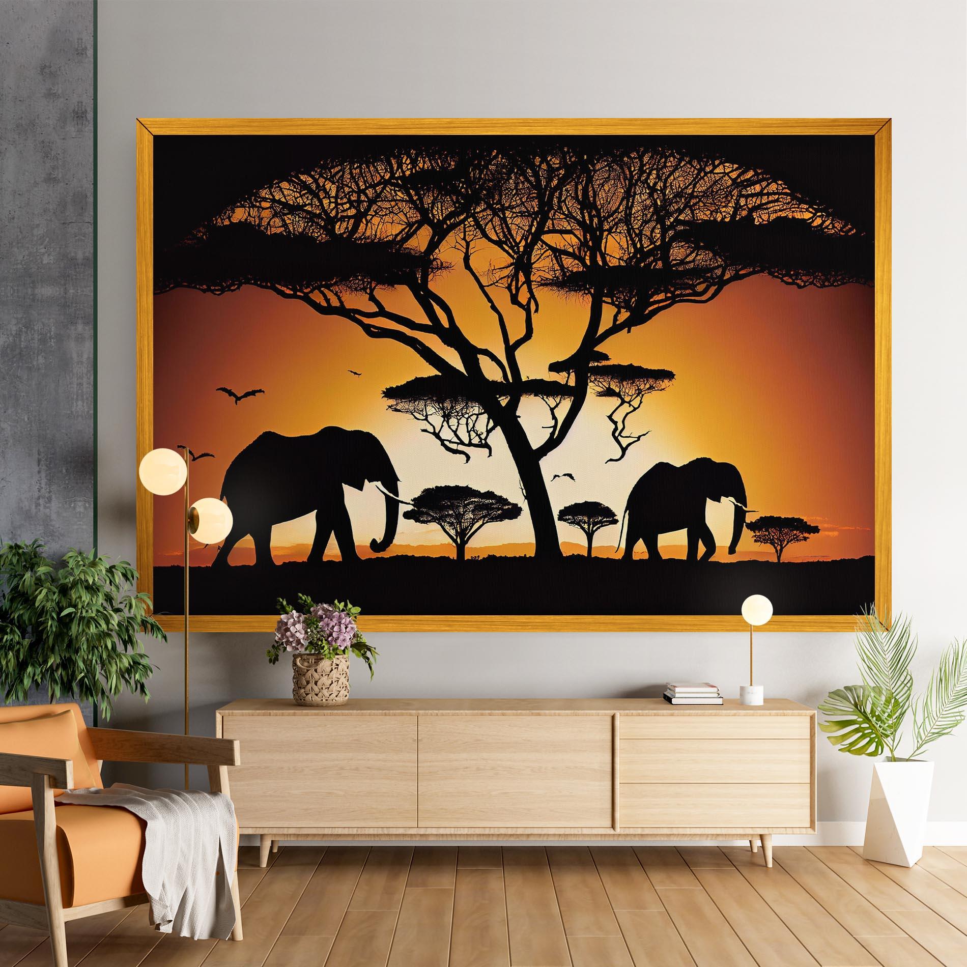 Tablou Canvas Sunset Silhouette mockup 9
