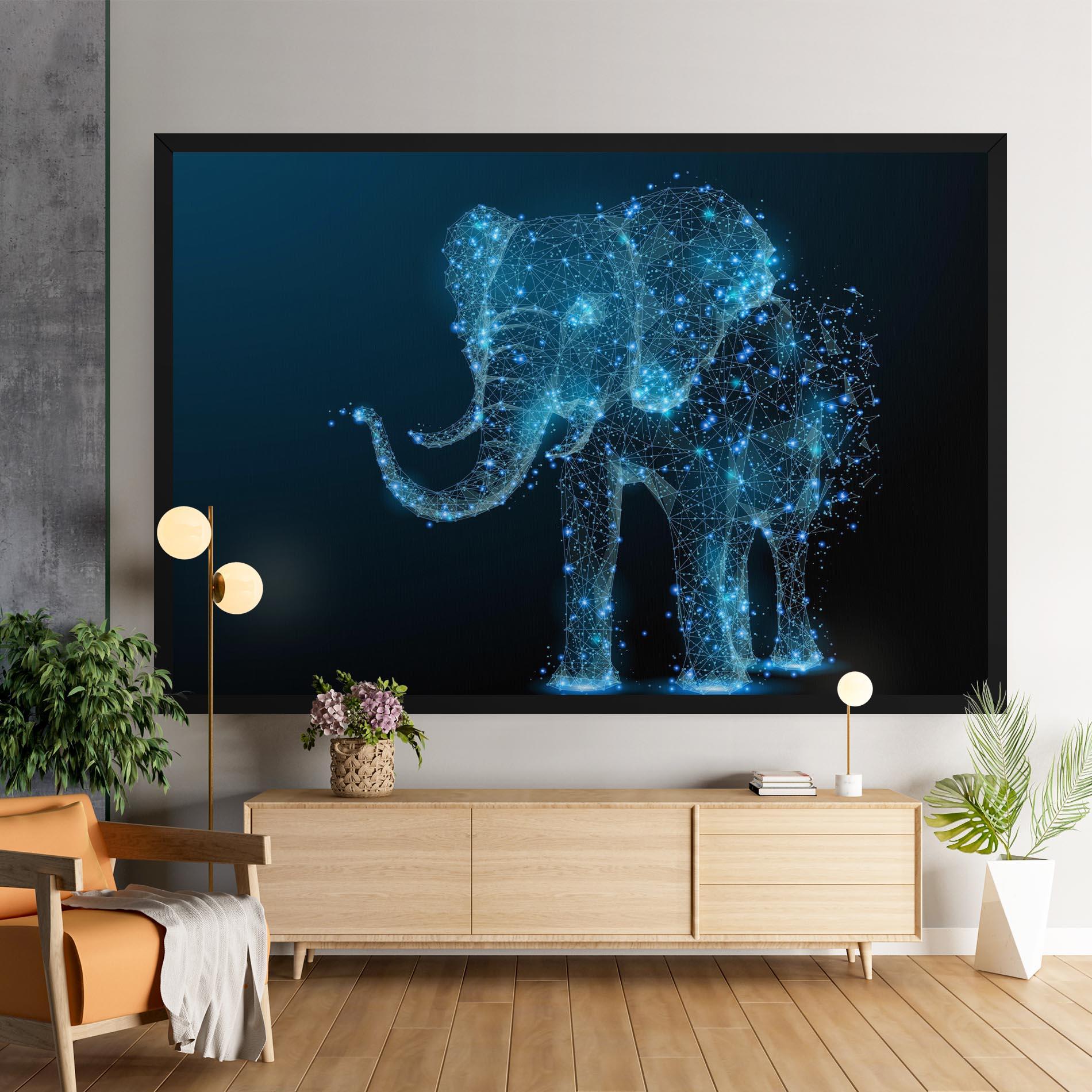 Tablou Canvas Digital Elephant mockup 9