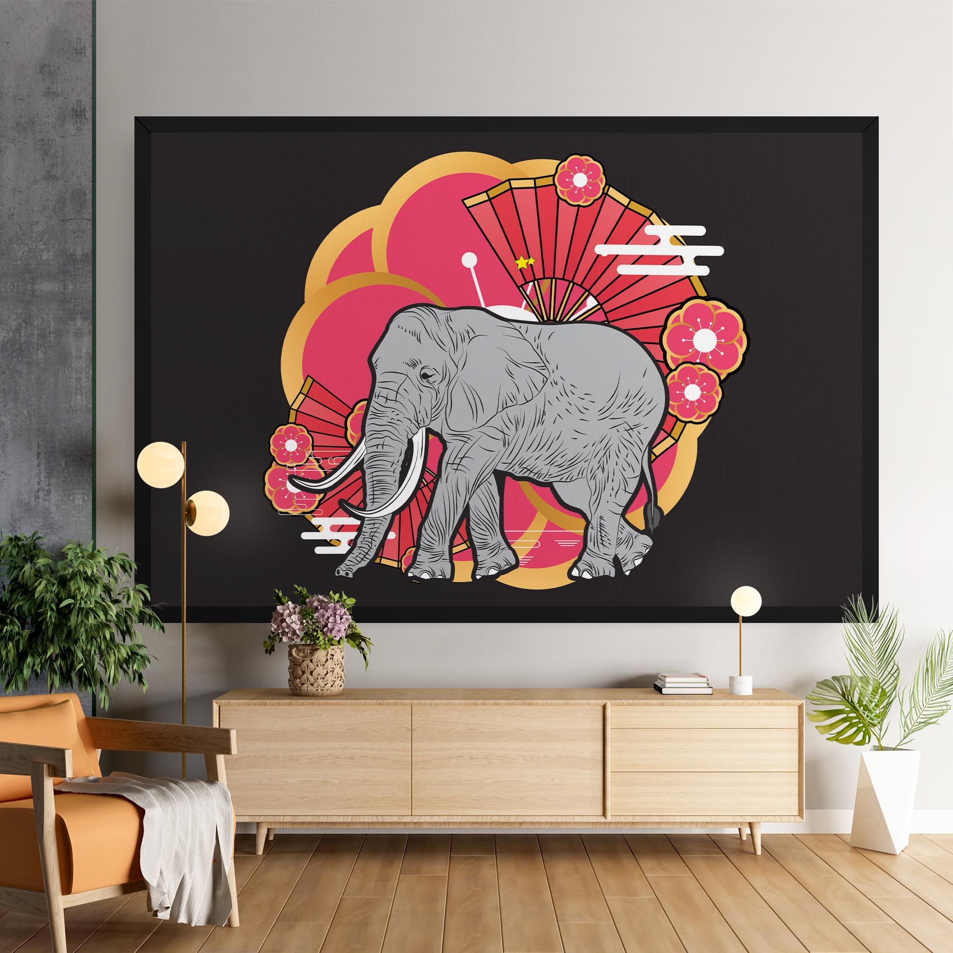 Elephant On Pink mockup 9