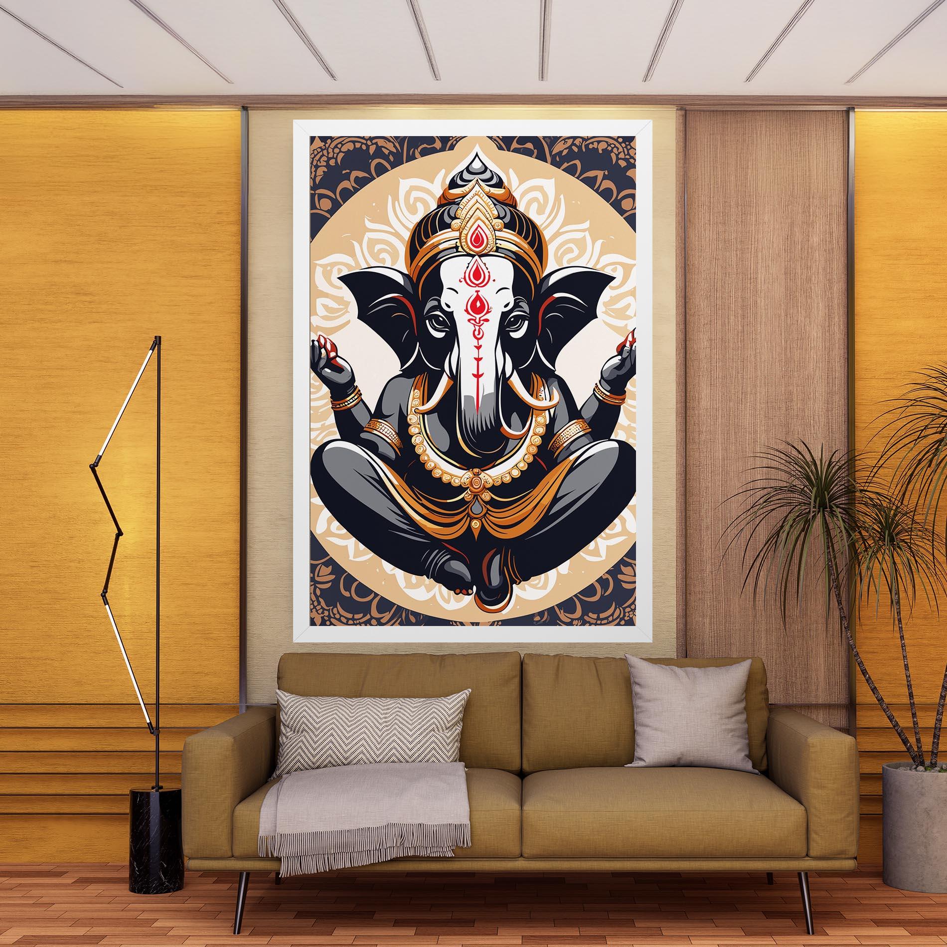 Tablou Canvas Elefant Color Mix mockup 9