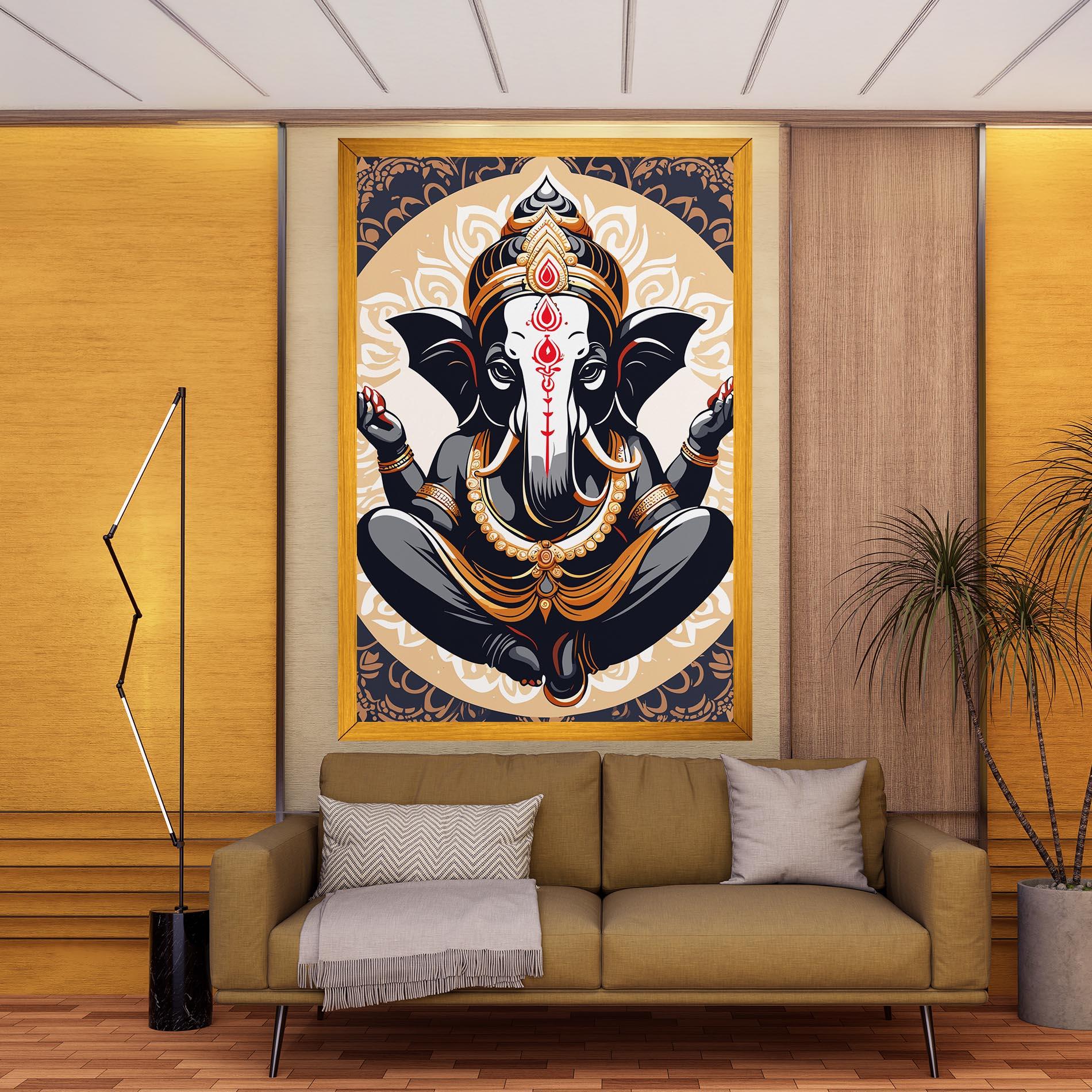 Tablou Canvas Elefant Color Mix mockup 9