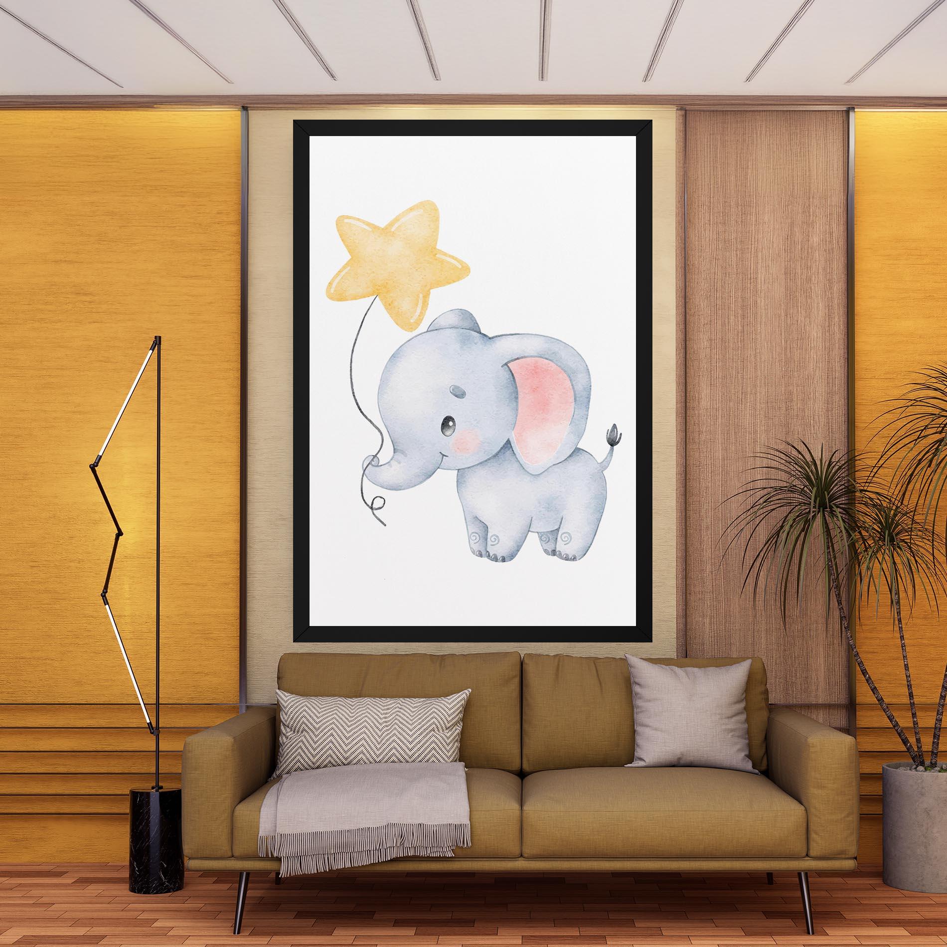 Tablou Canvas Baby Elephant Kids mockup 9