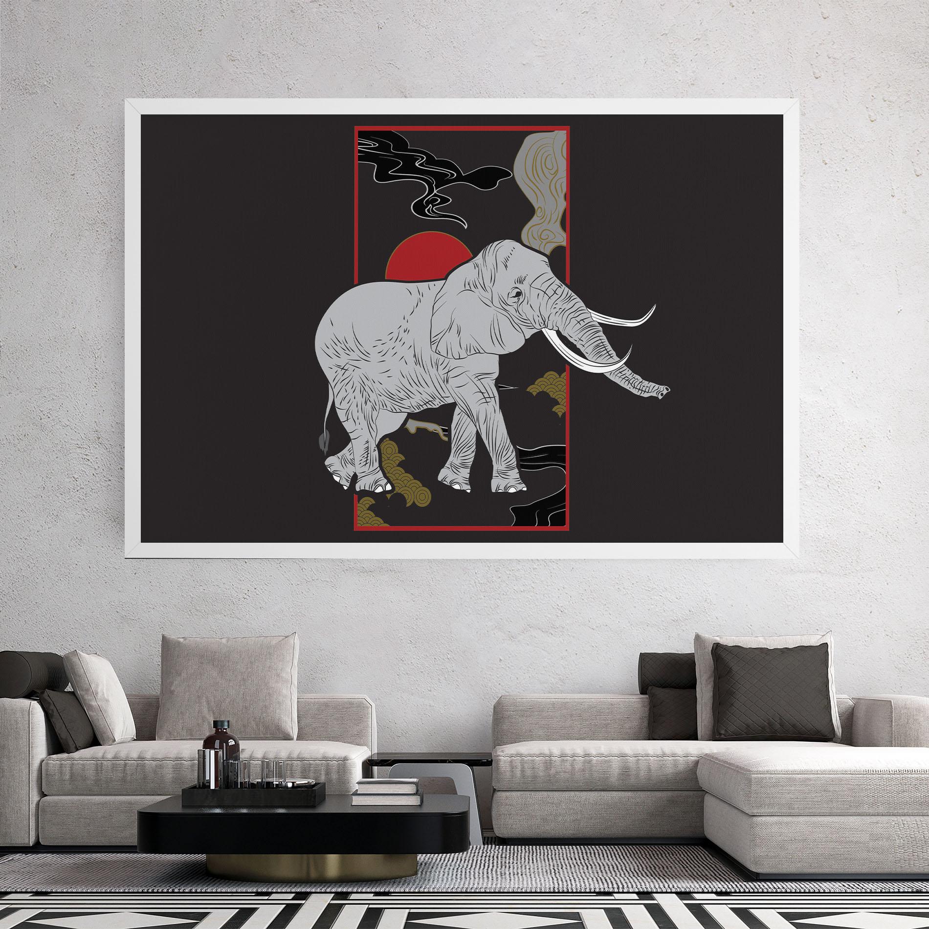 Tablou Canvas Elephant Asia mockup 2