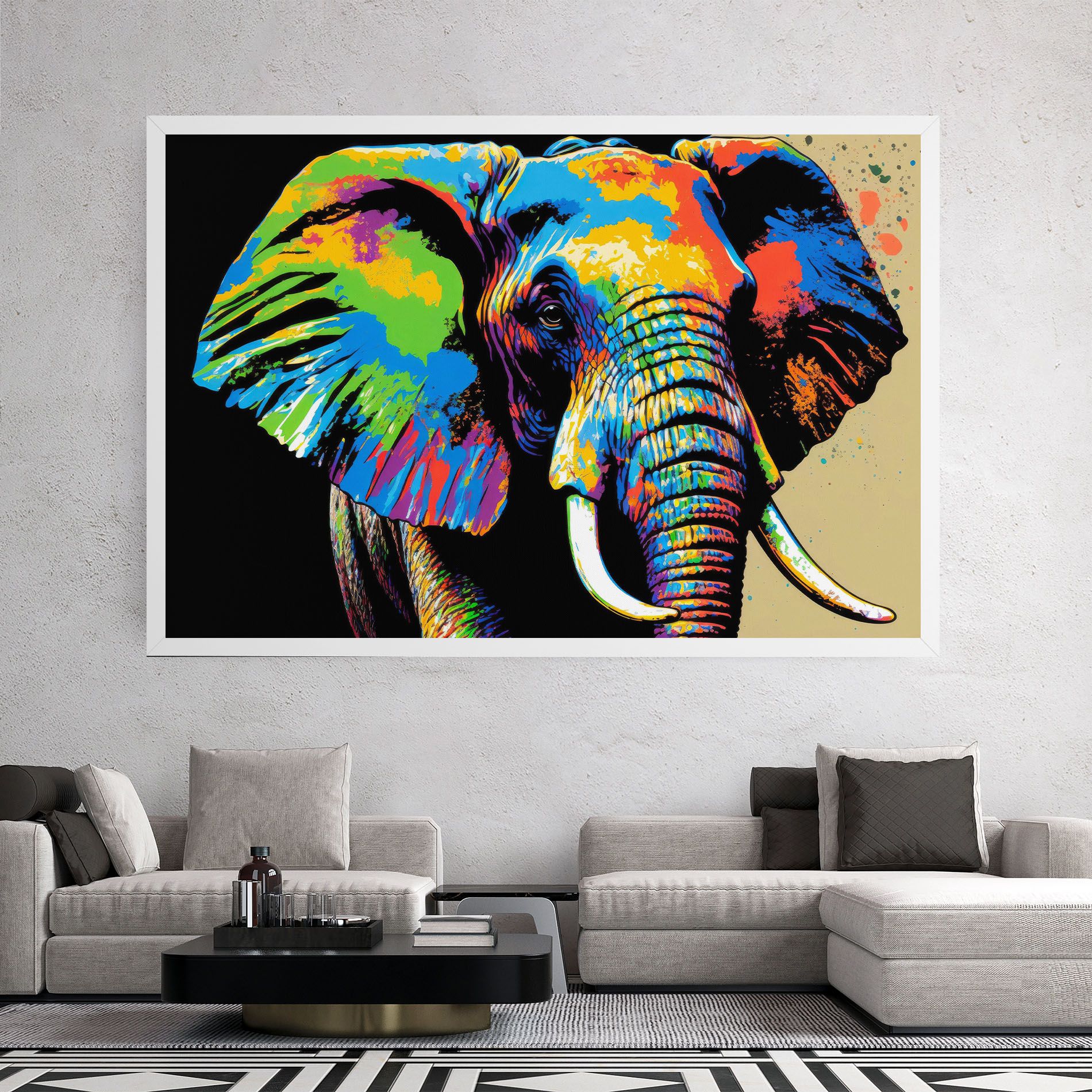 Elephant Portrait mockup 2