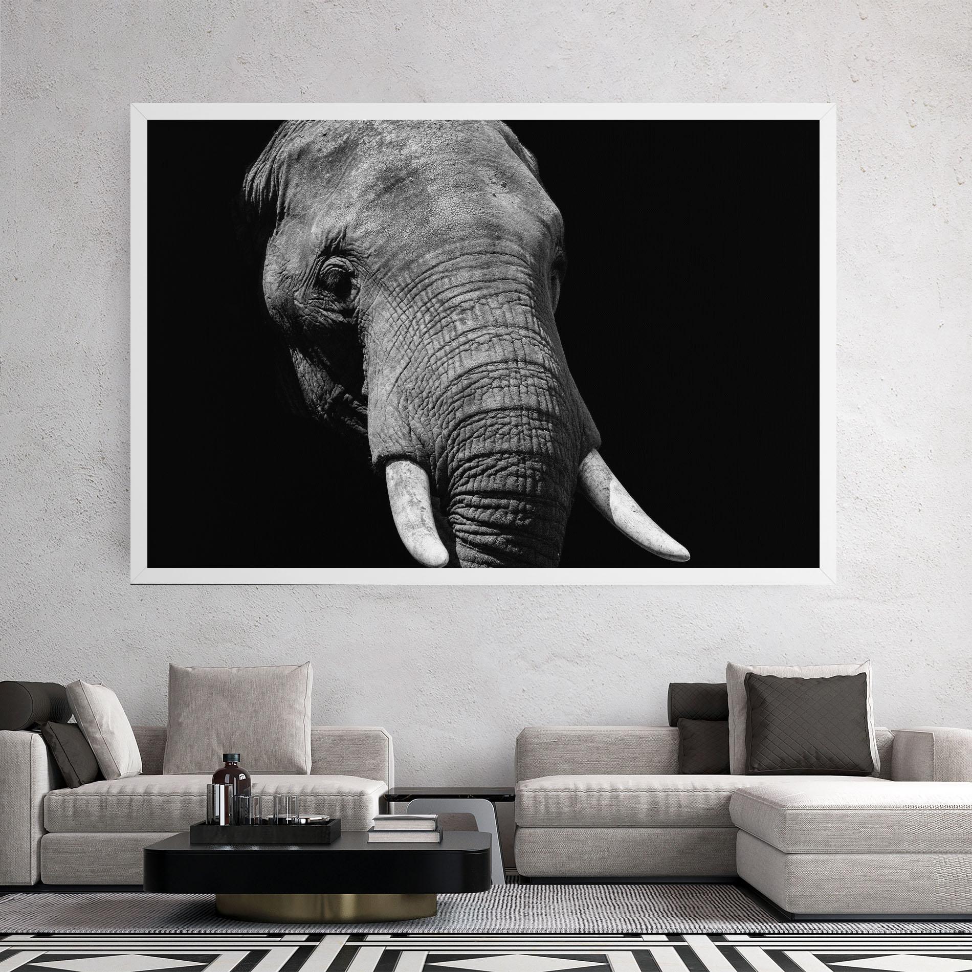 Tablou Canvas Shadow Elephant mockup 2