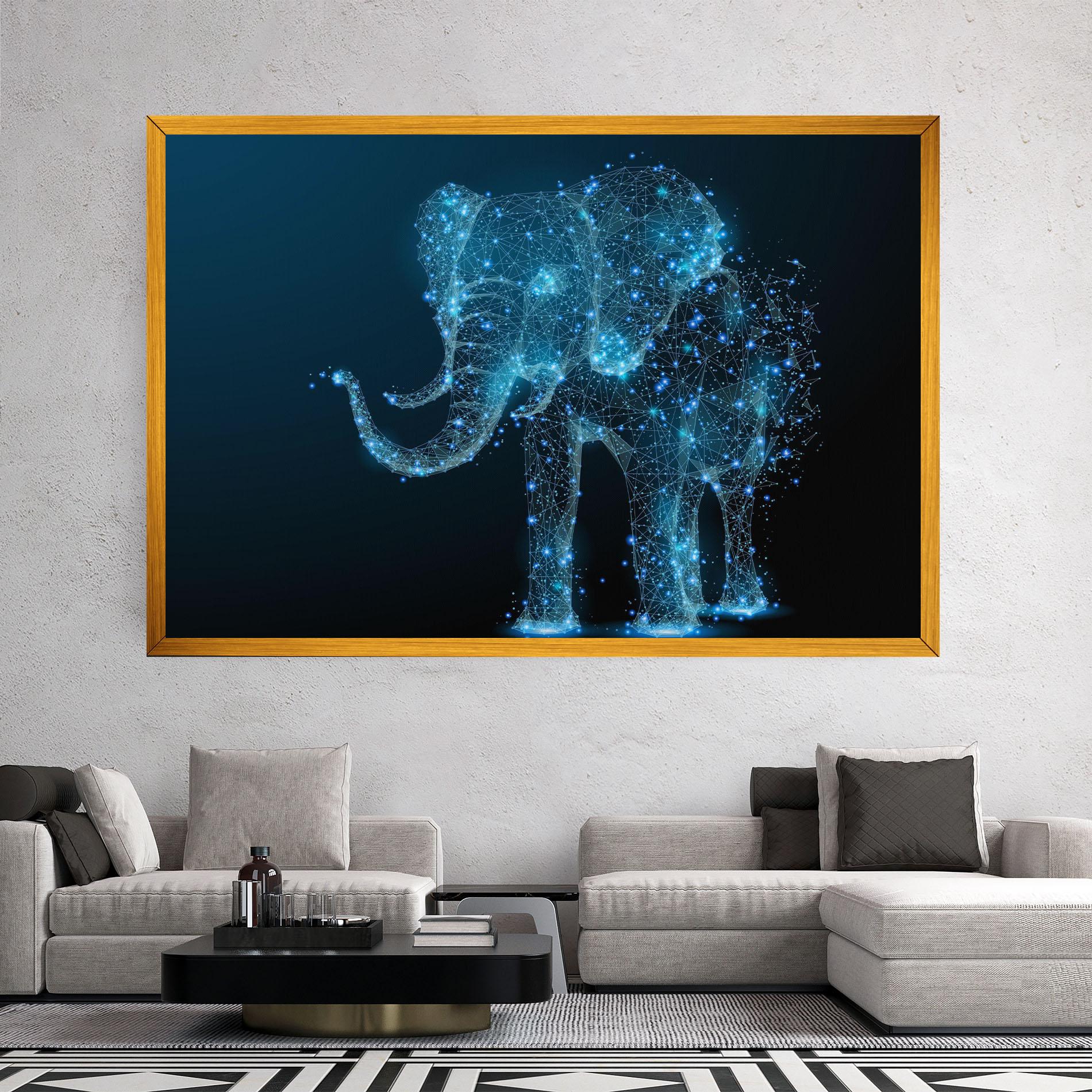 Tablou Canvas Digital Elephant mockup 2