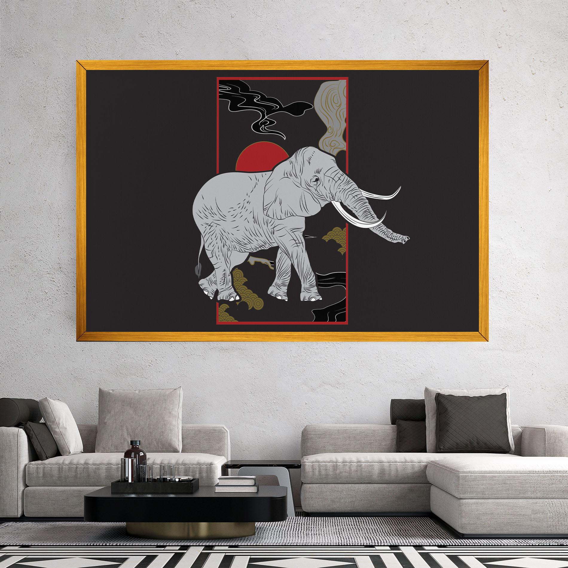 Tablou Canvas Elephant Asia mockup 2