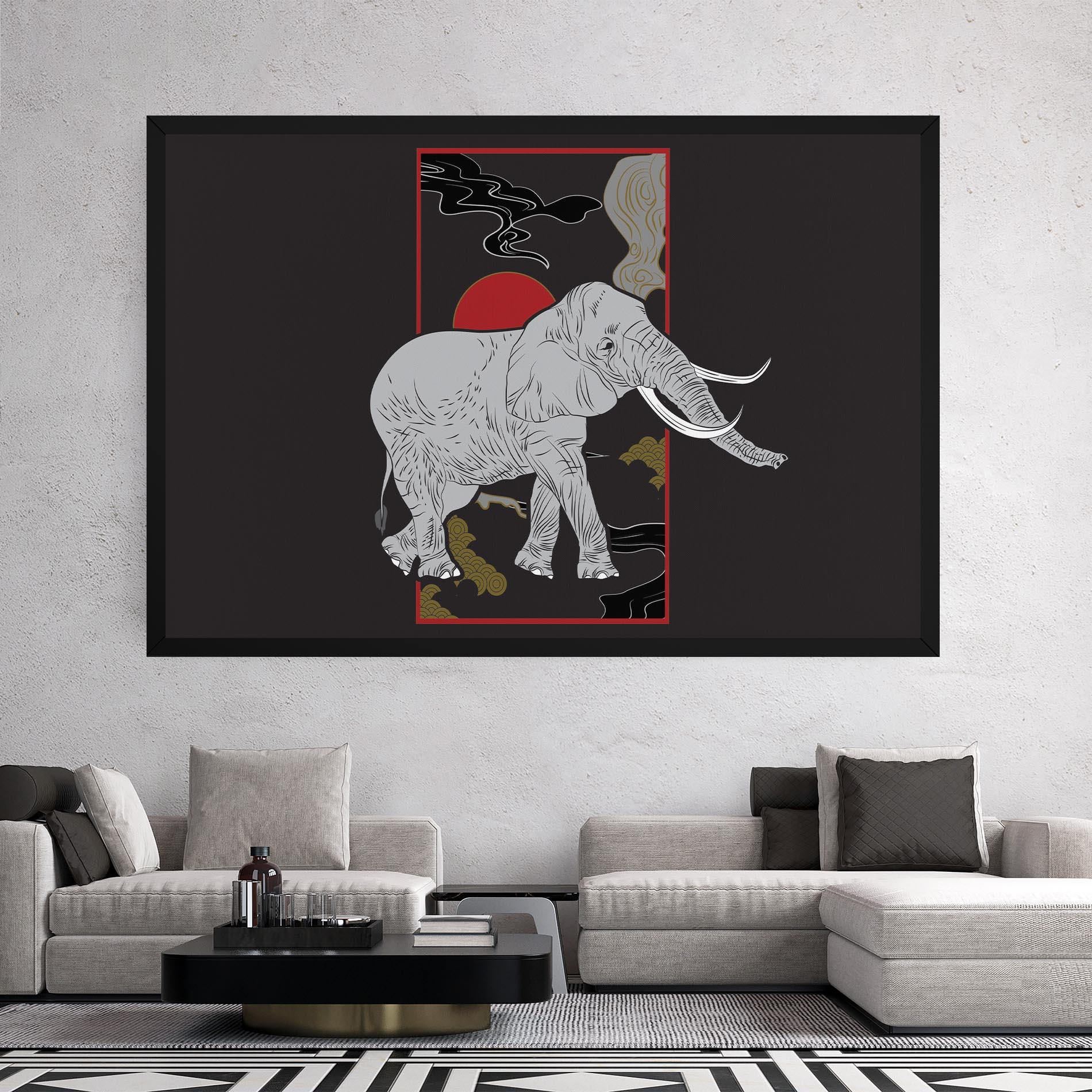 Tablou Canvas Elephant Asia mockup 2