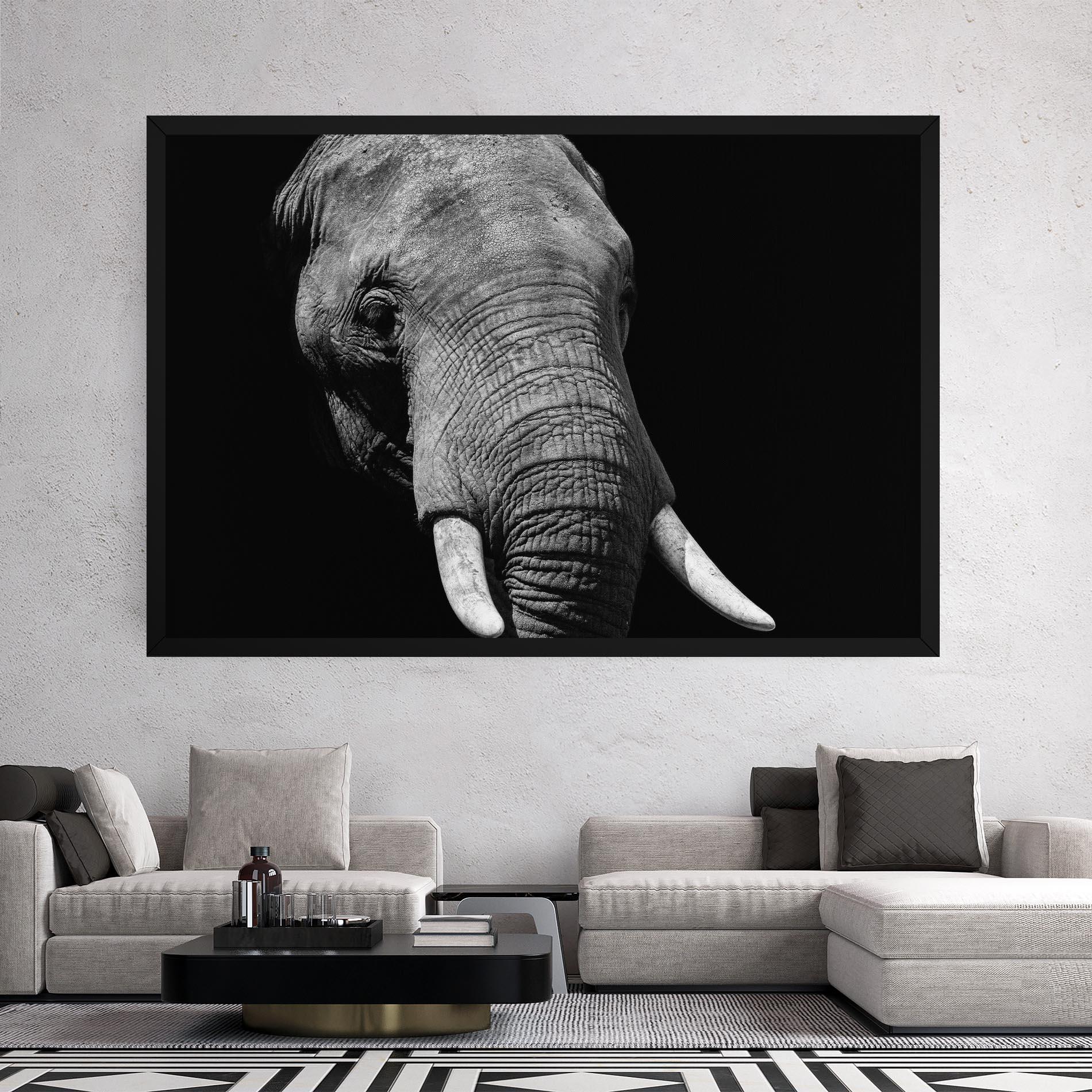 Tablou Canvas Shadow Elephant mockup 2