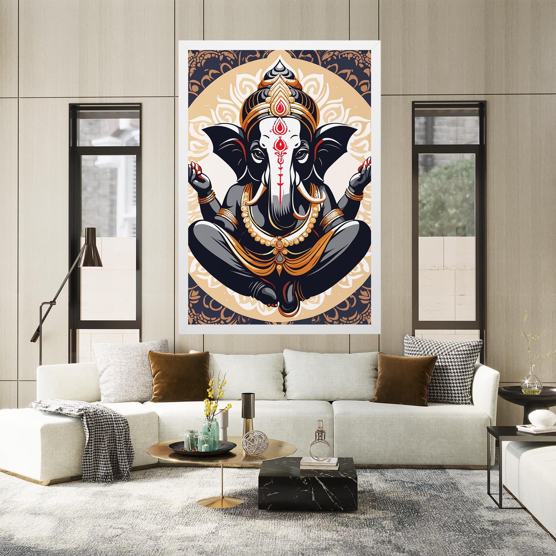 Tablou Canvas Elefant Color Mix mockup 2