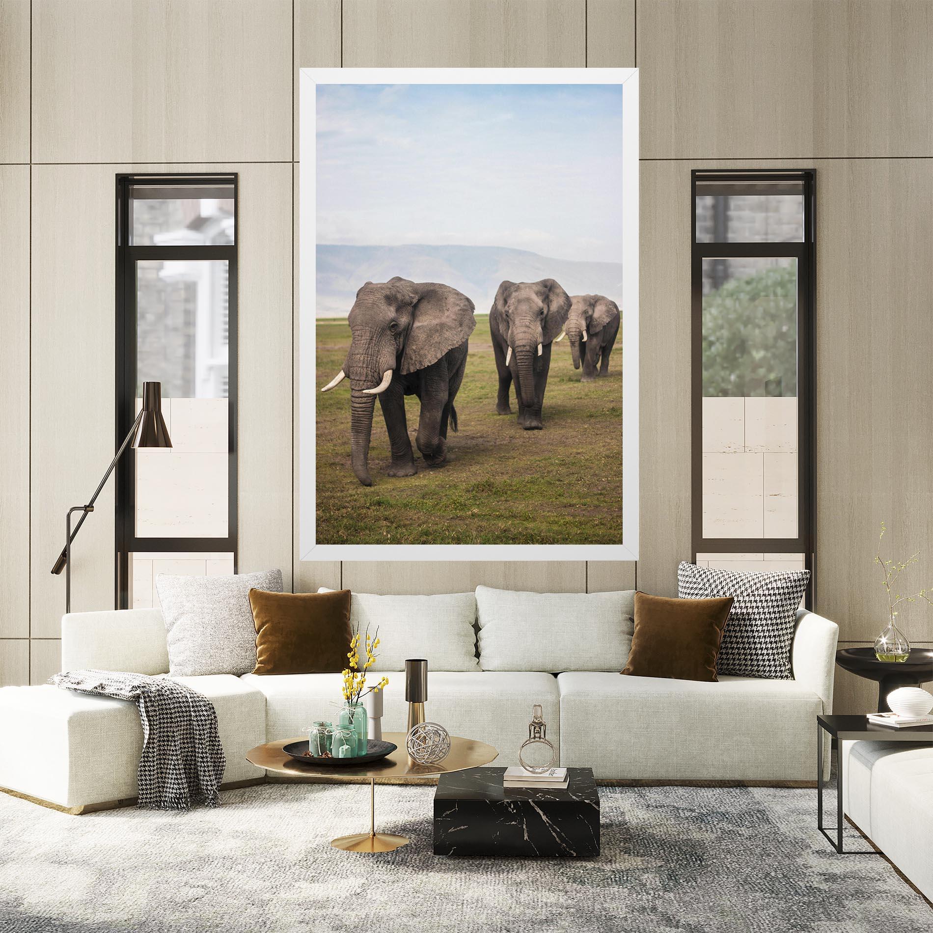 Tablou Canvas Elephant Landscape mockup 2