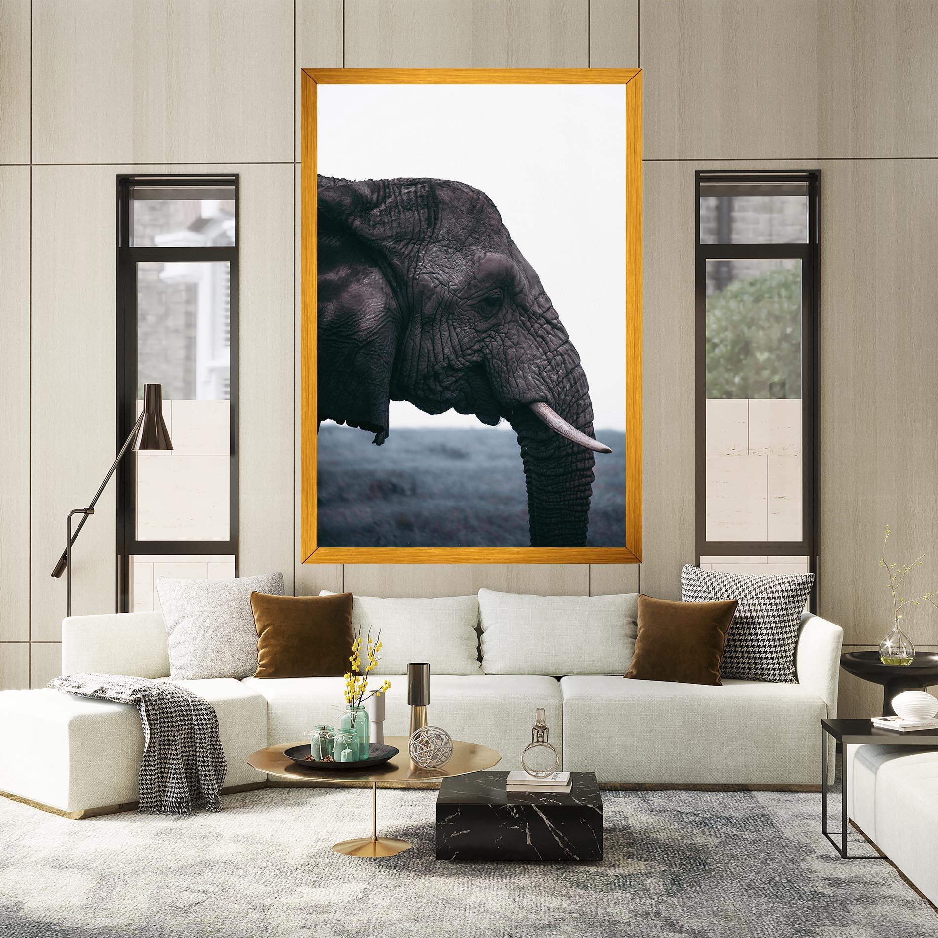 Tablou Canvas Close Grey Eelephant mockup 2