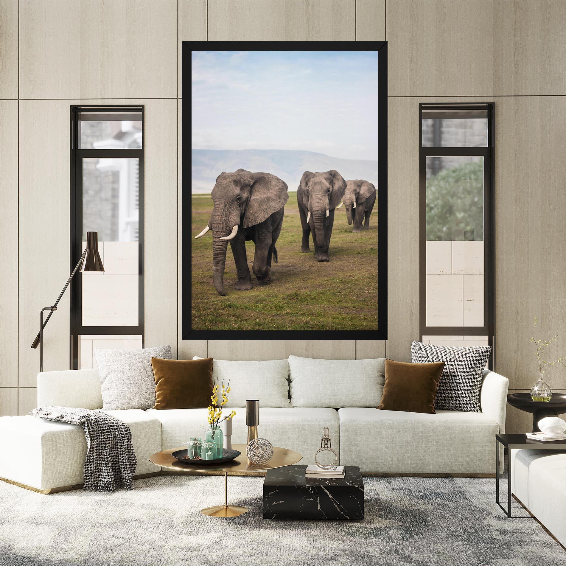 Tablou Canvas Elephant Landscape mockup 2