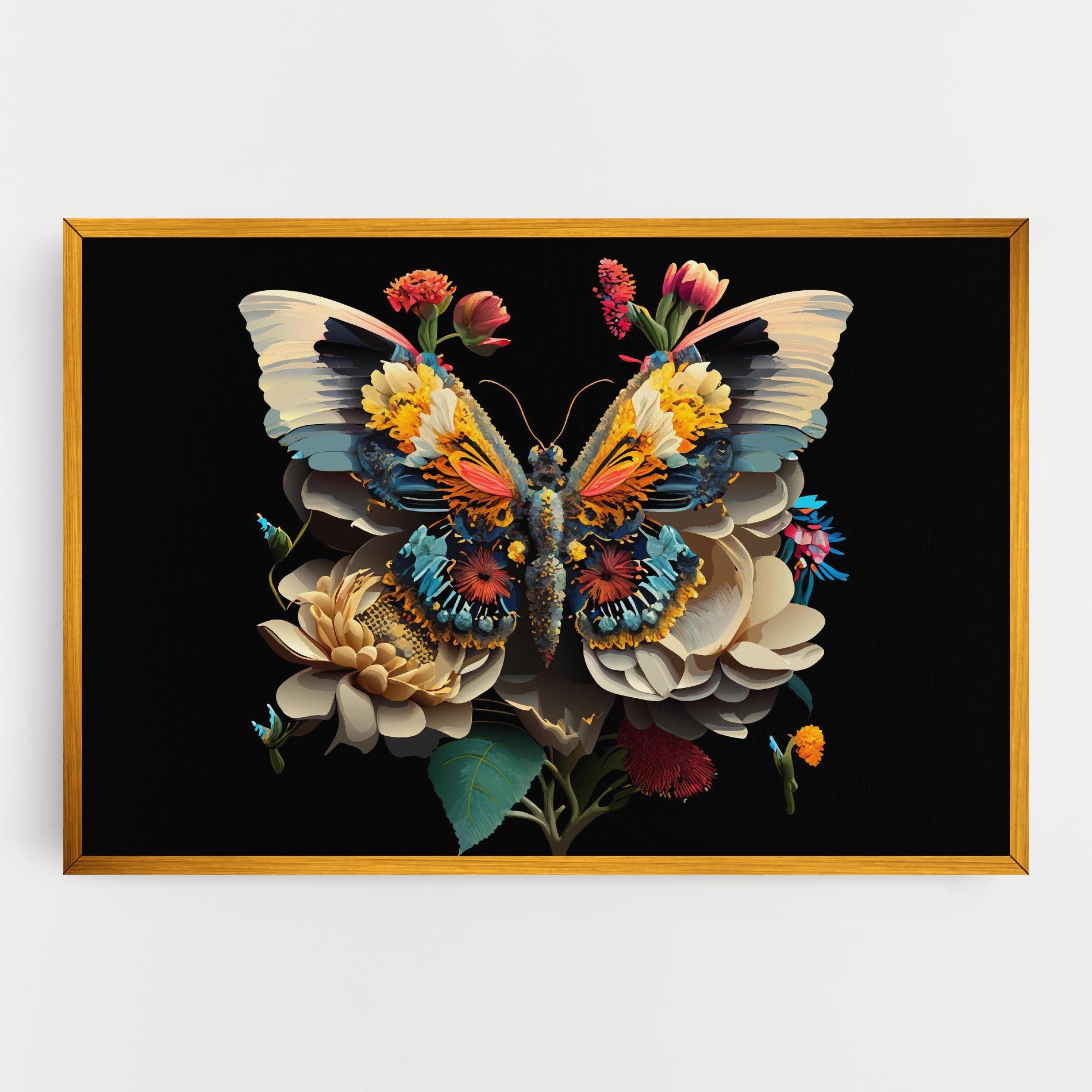 Tablou Canvas Colorful Butterfly mockup 0