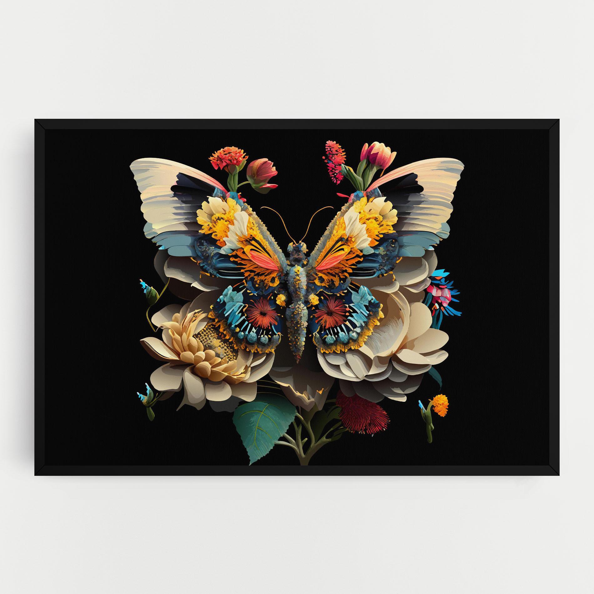 Tablou Canvas Colorful Butterfly mockup 0