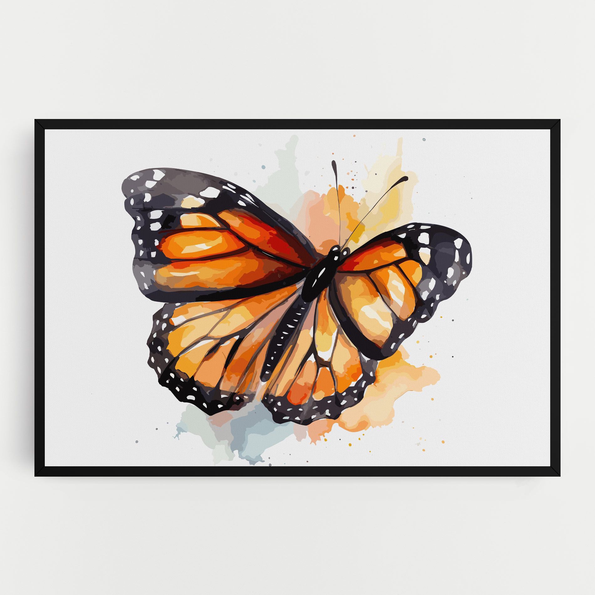 Orange Butterfly mockup 0