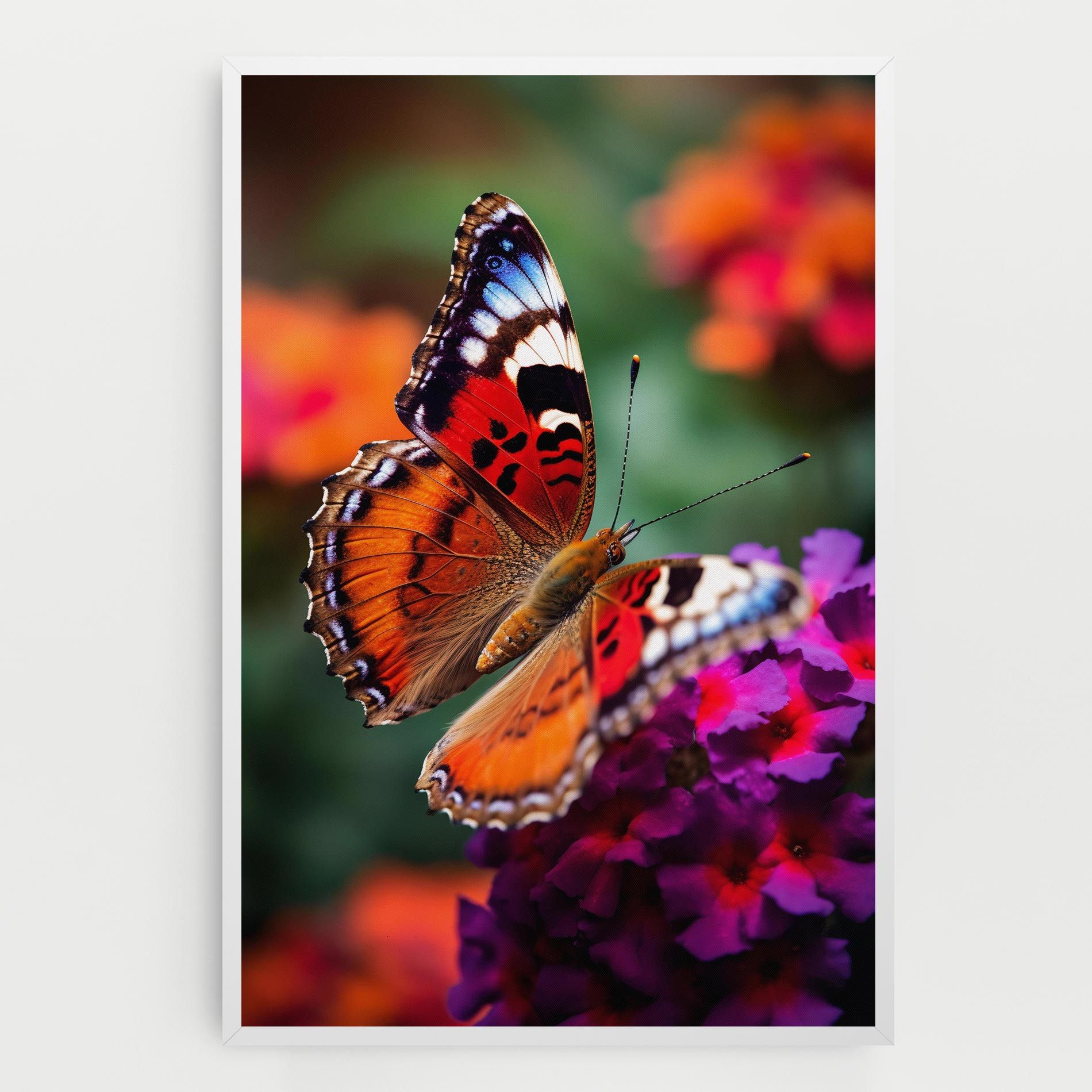 Red Blue Butterfly mockup 0