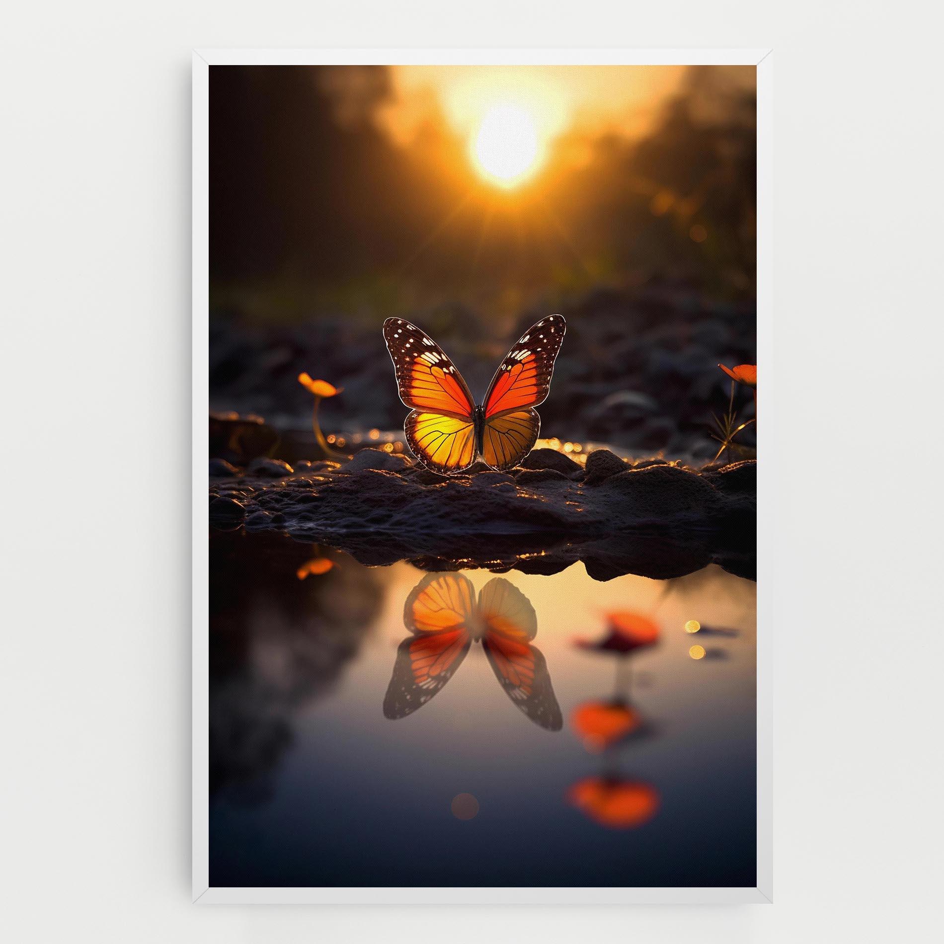 Tablou Canvas Sun Water Butterfly mockup 0