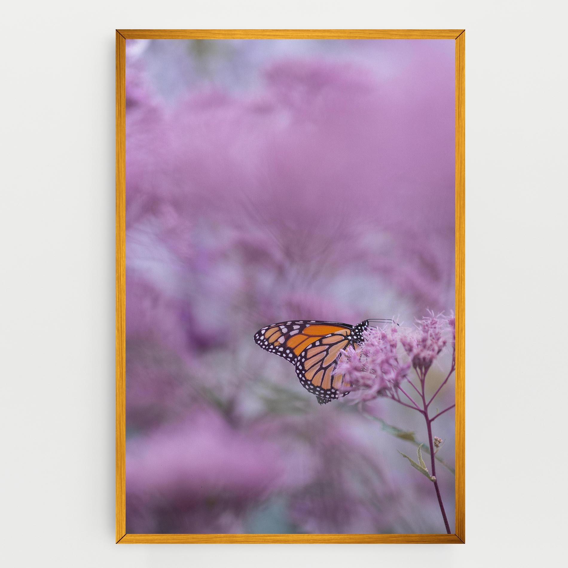 Tablou Canvas Purple Flower Butterfly mockup 0
