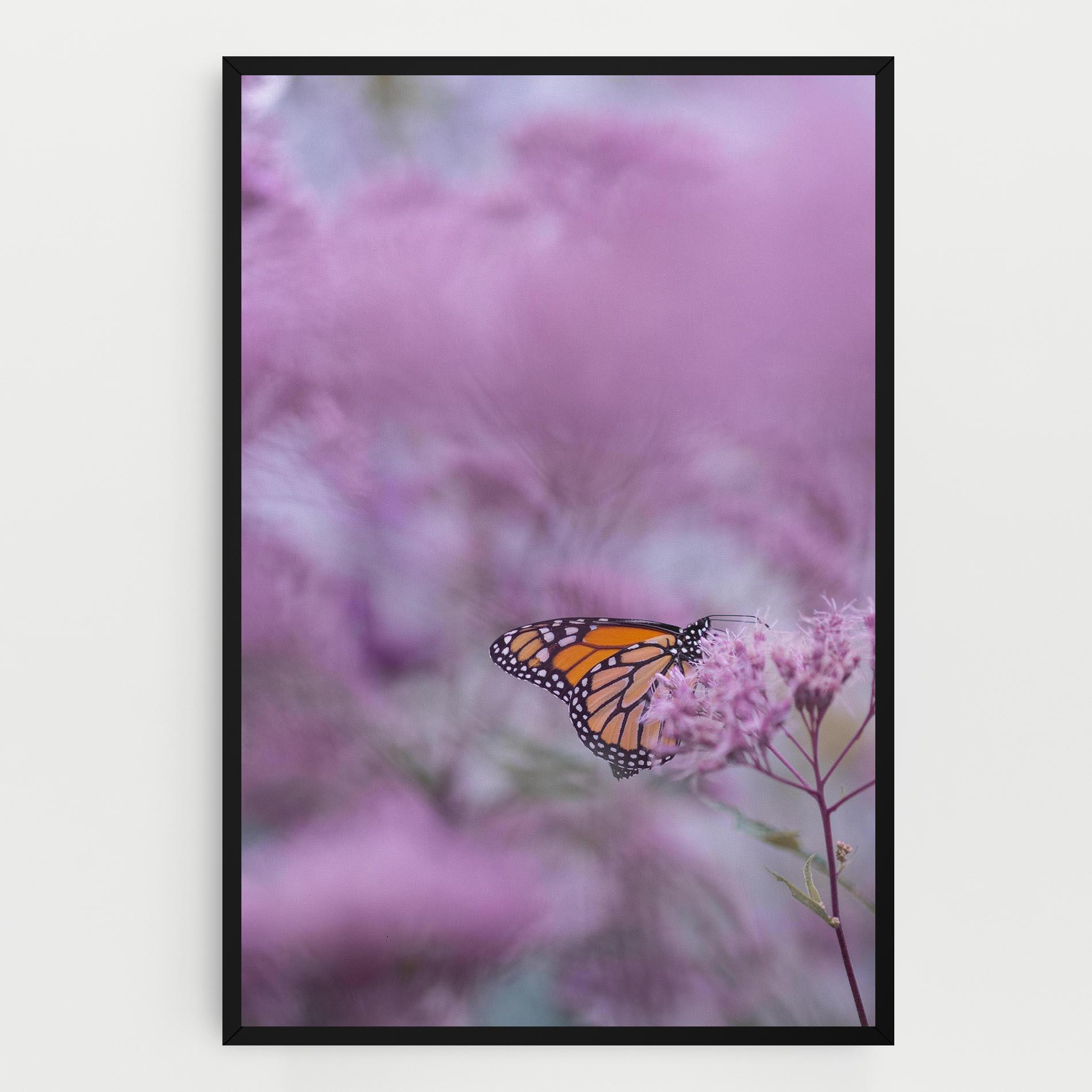 Tablou Canvas Purple Flower Butterfly mockup 0