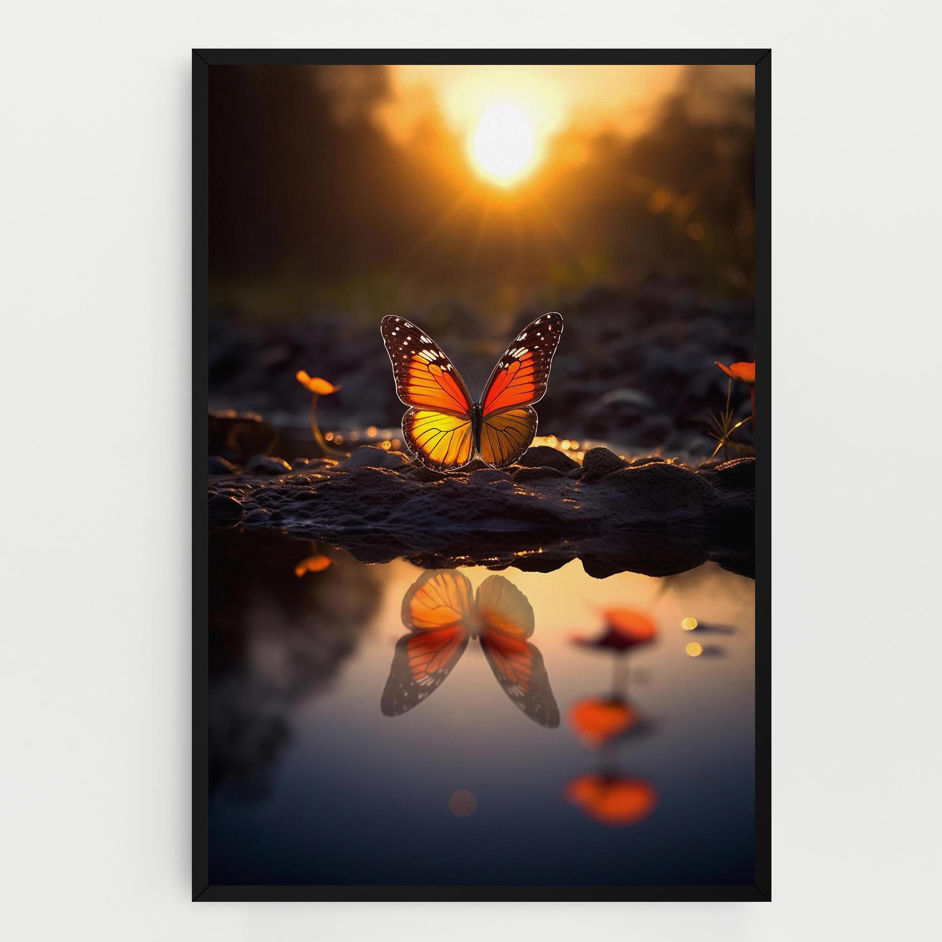 Sun Water Butterfly mockup 0