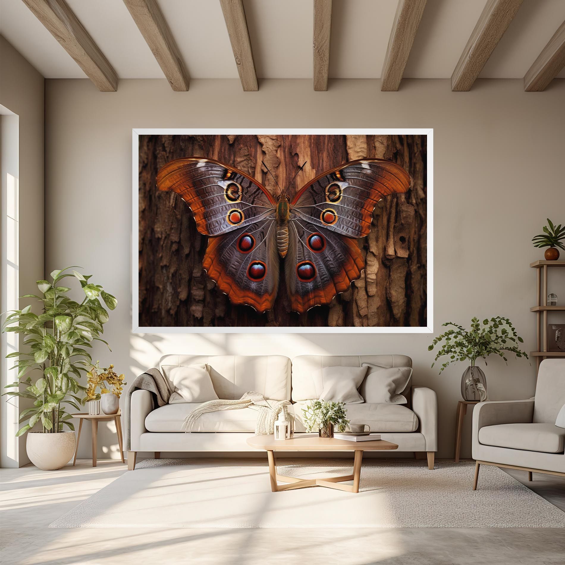 Brown Eyes Butterfly mockup 6