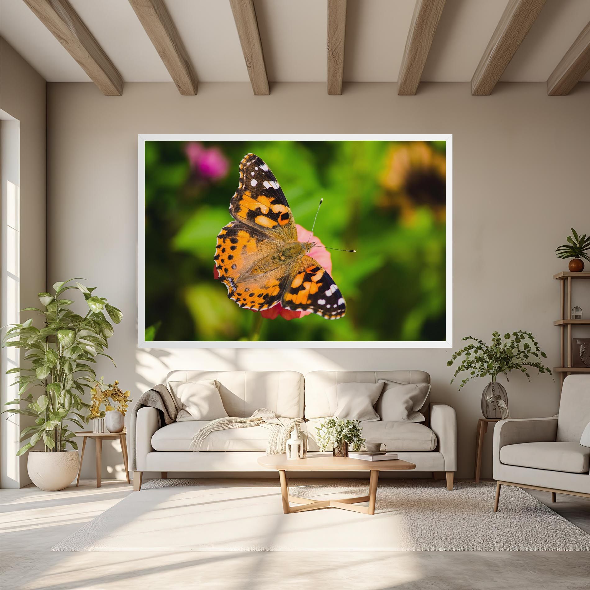 Butterfly On Flower mockup 6