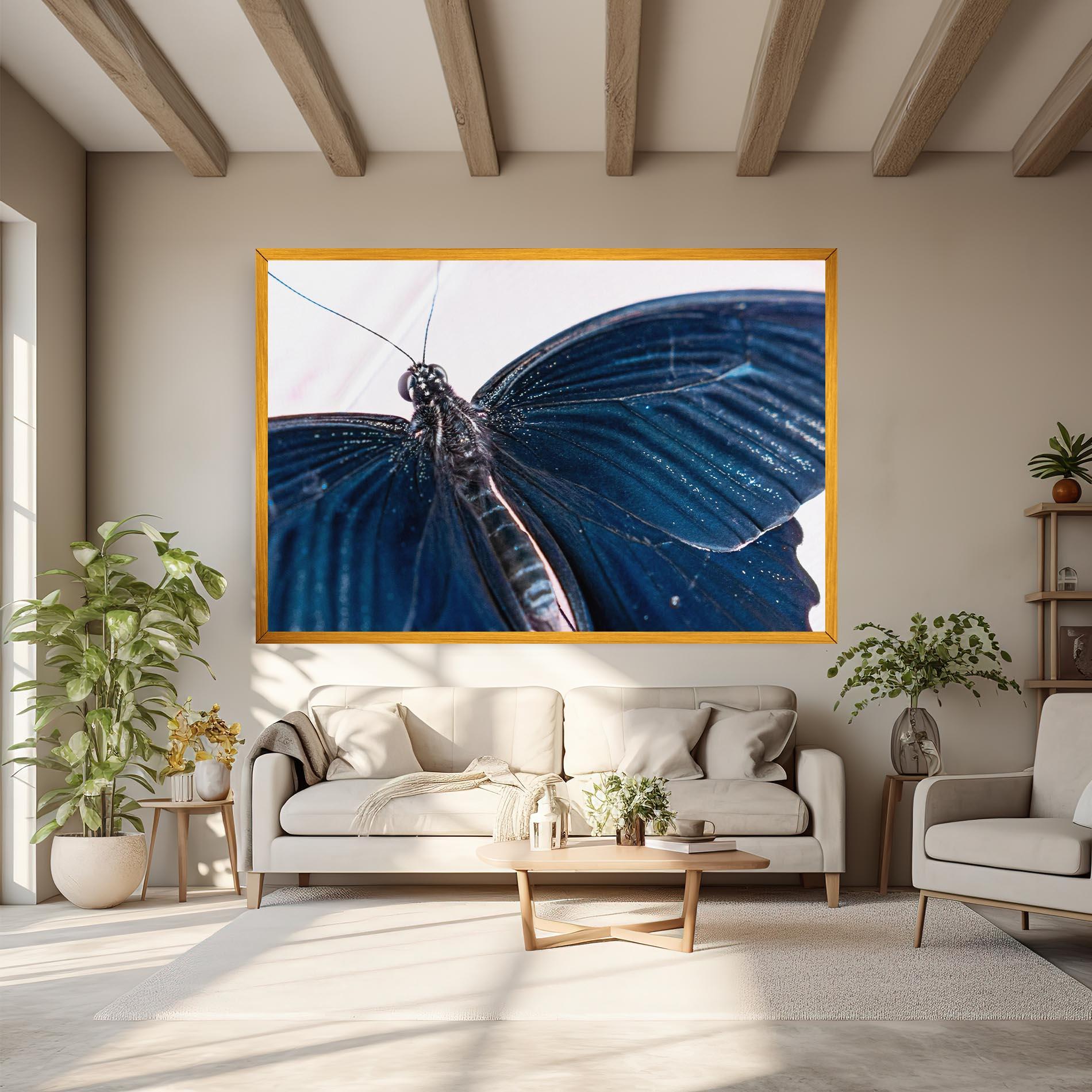 Tablou Canvas Blue Butterfly mockup 6