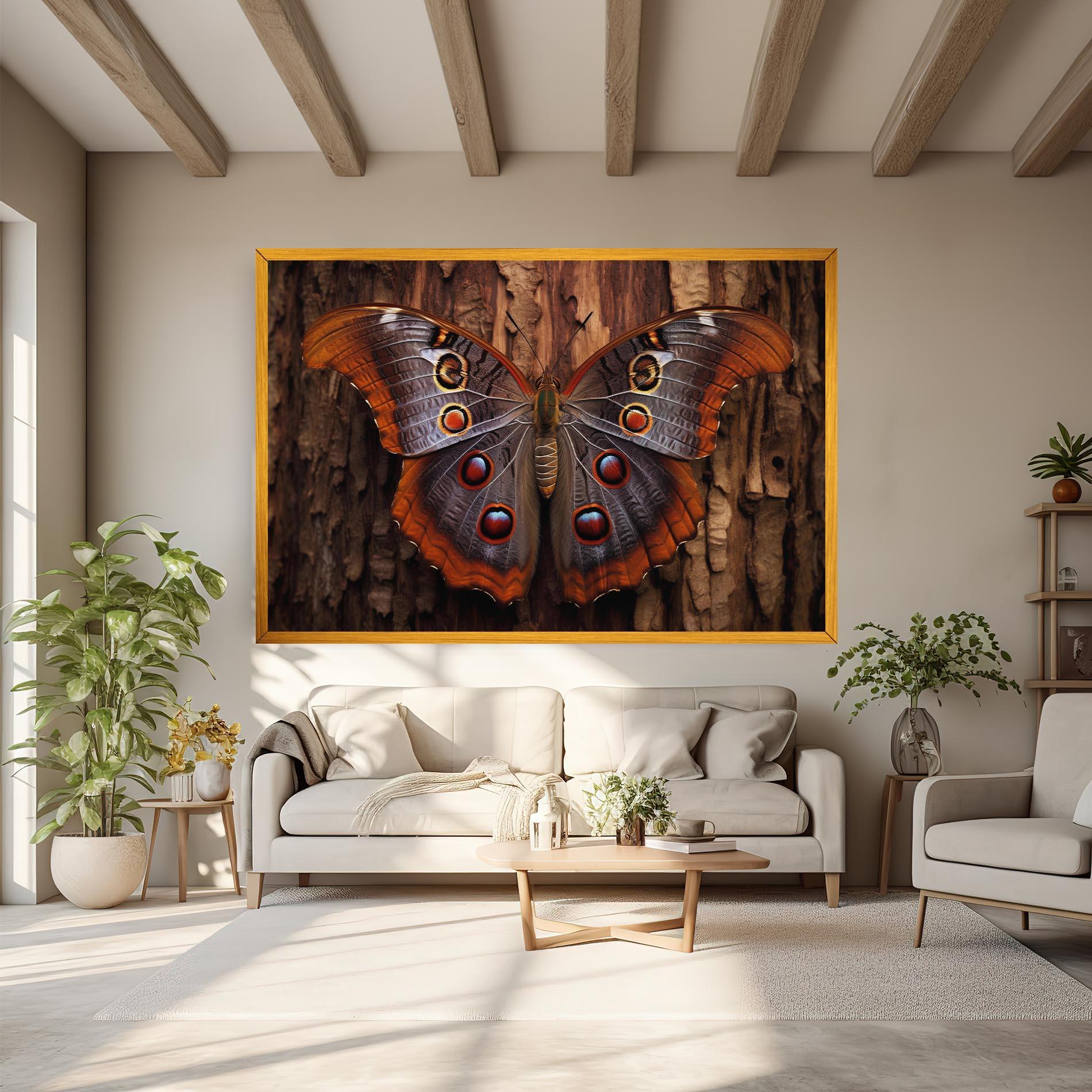 Tablou Canvas Brown Eyes Butterfly mockup 6