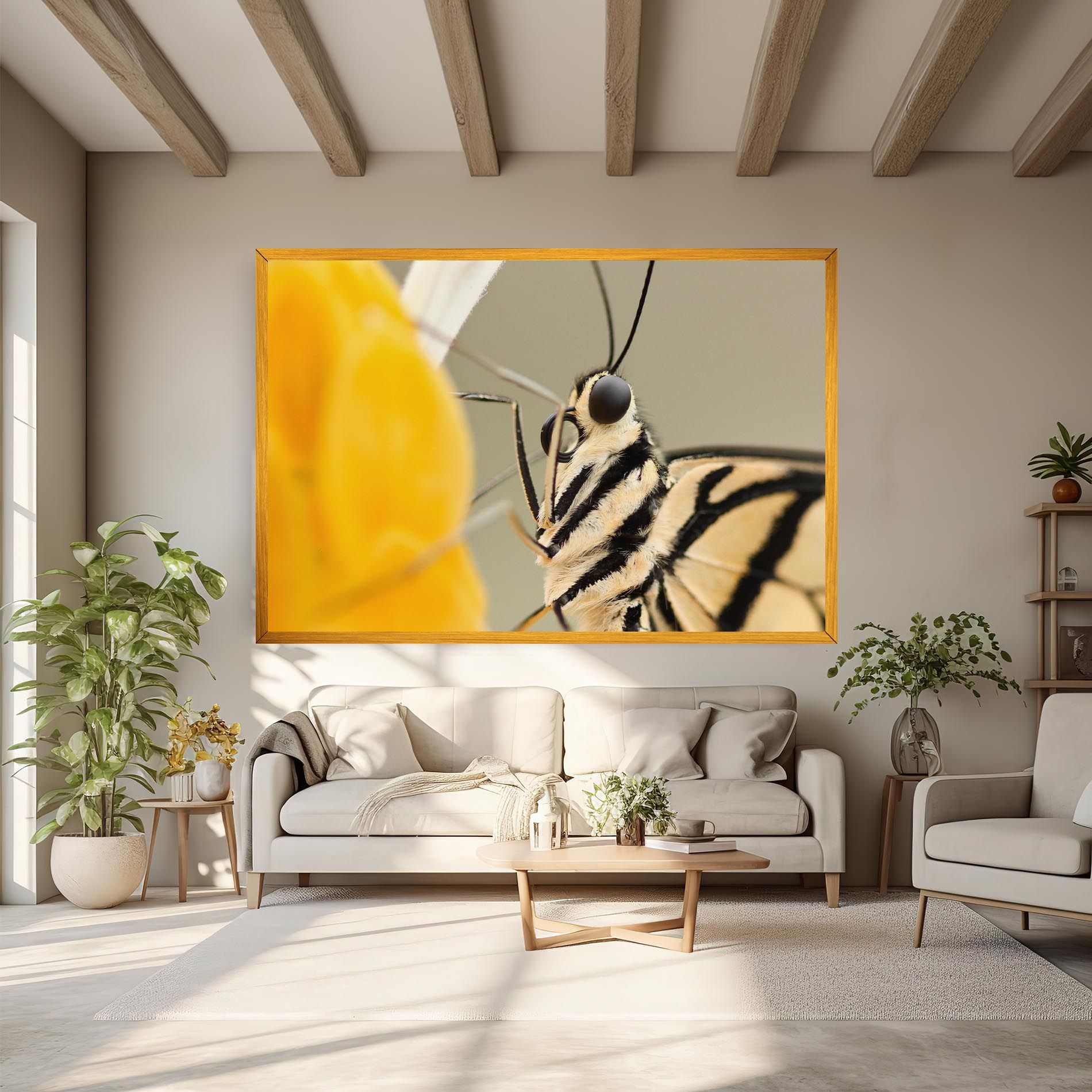 Close Up Cream Butterfly mockup 6