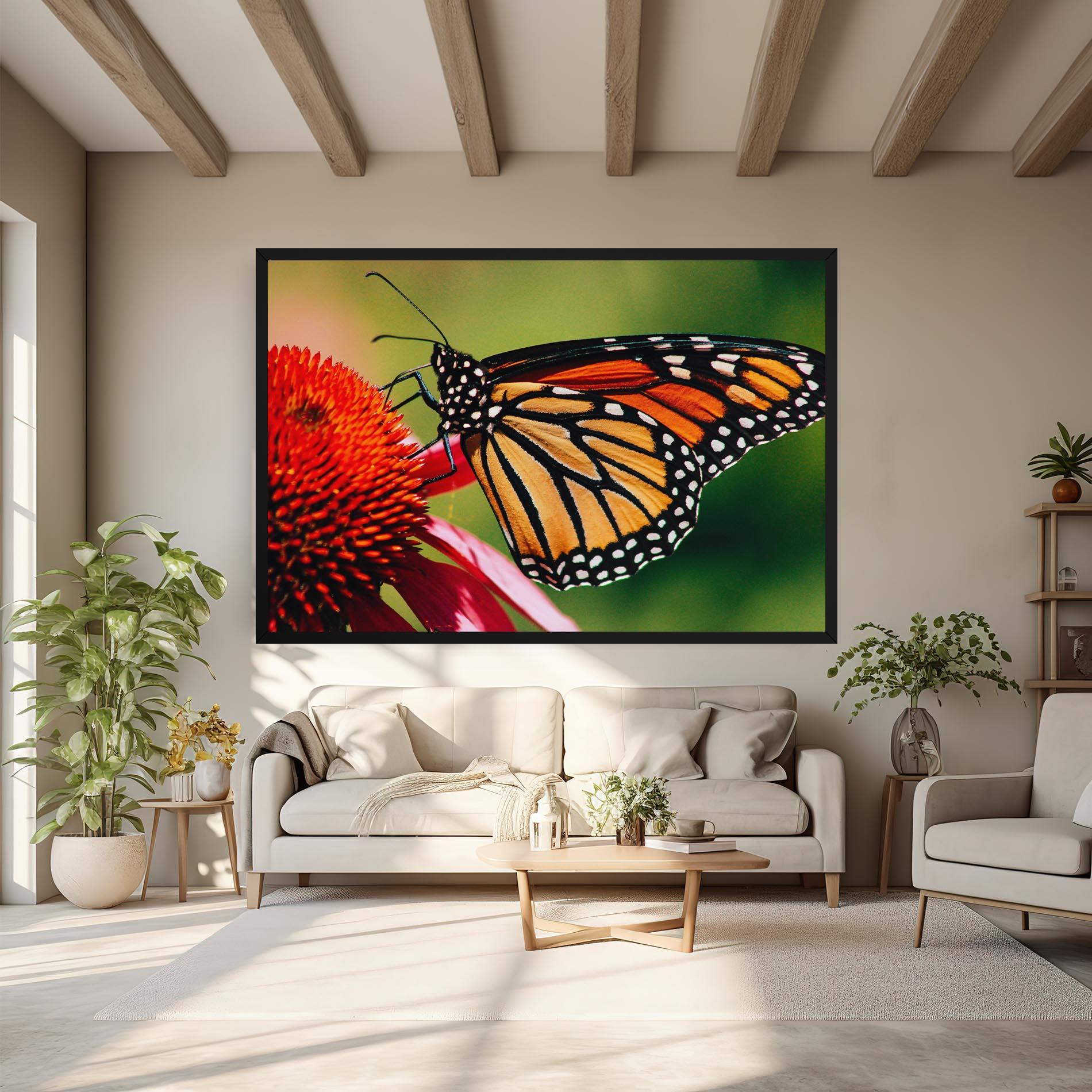 Tablou Canvas Big Orange Butterfly mockup 6