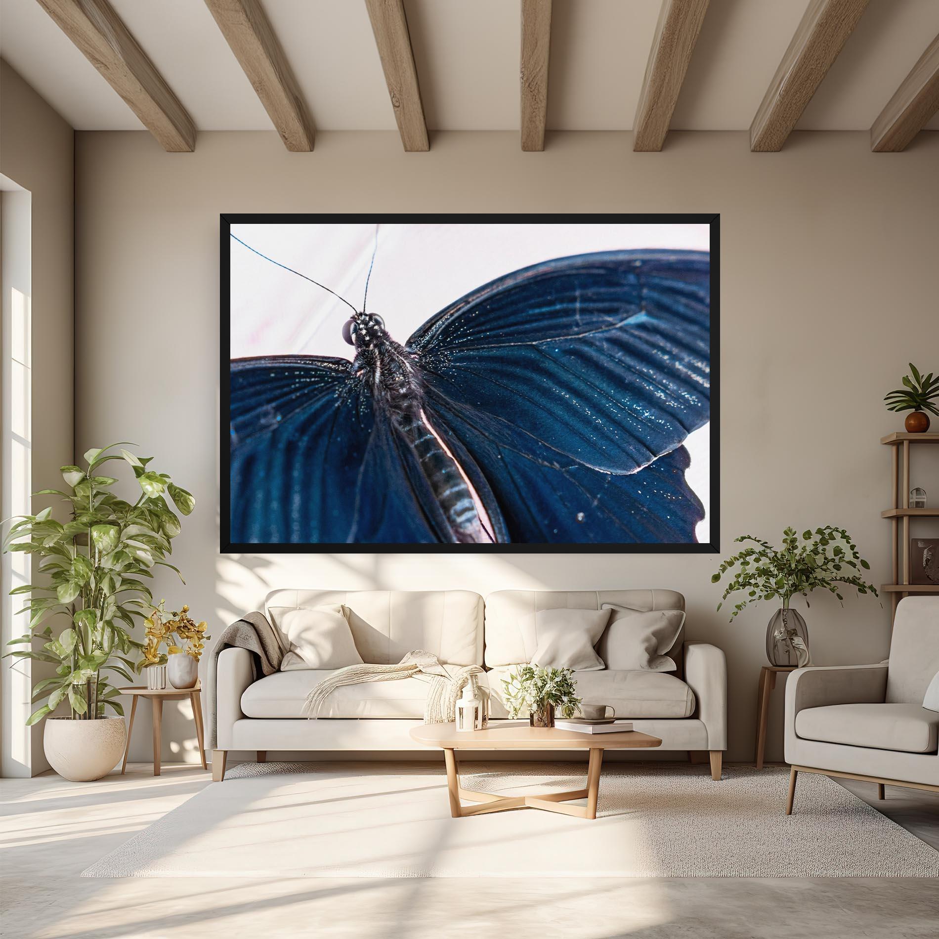 Tablou Canvas Blue Butterfly mockup 6