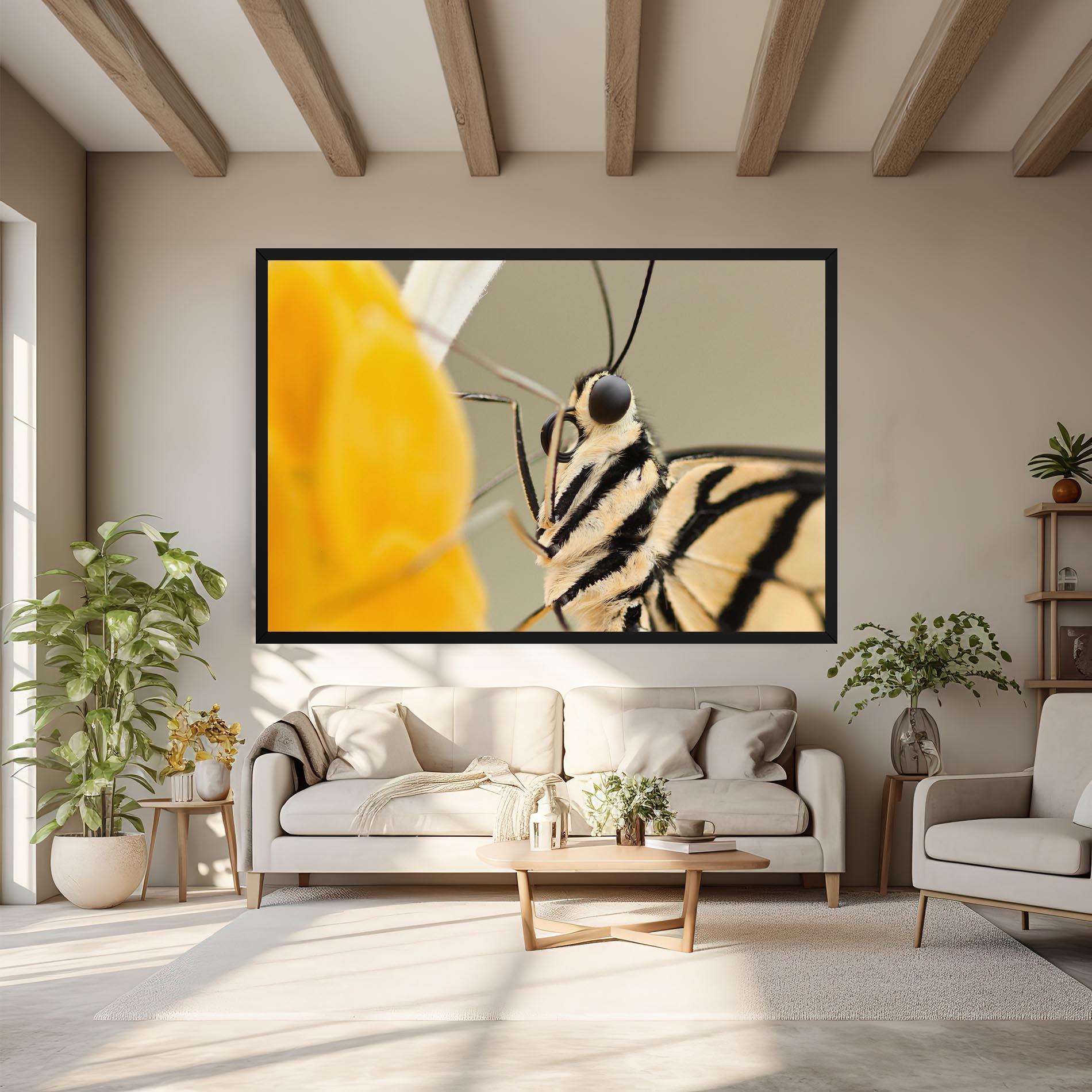 Tablou Canvas Close Up Cream Butterfly mockup 6