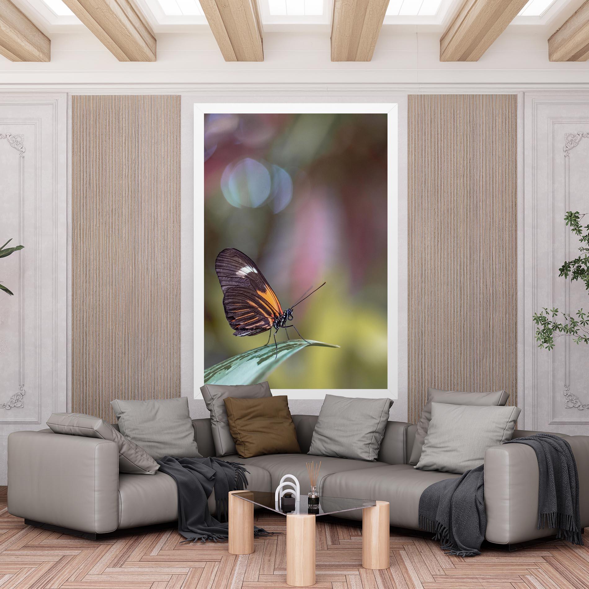 Tablou Canvas Dark Purple Butterfly mockup 6