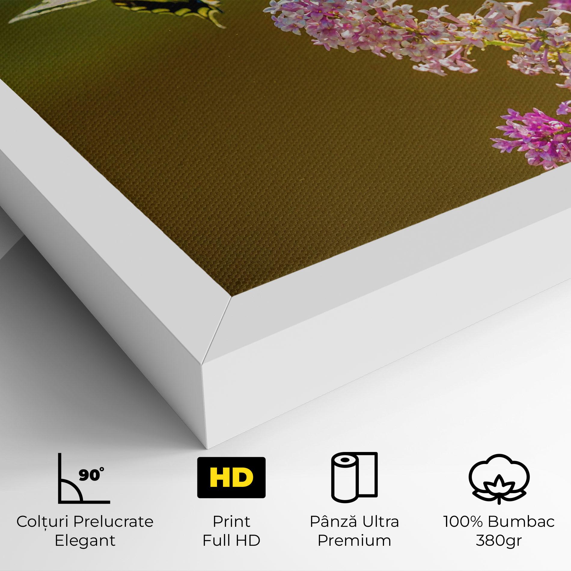 Tablou Canvas 3 Yellow Butterflies mockup 4