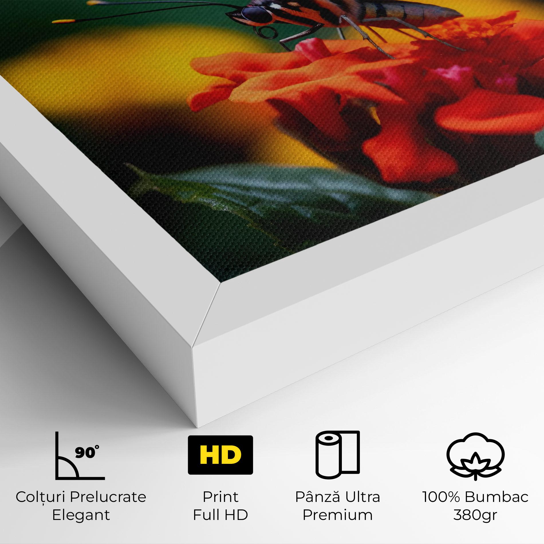 Tablou Canvas Blue Red Butterfly mockup 4