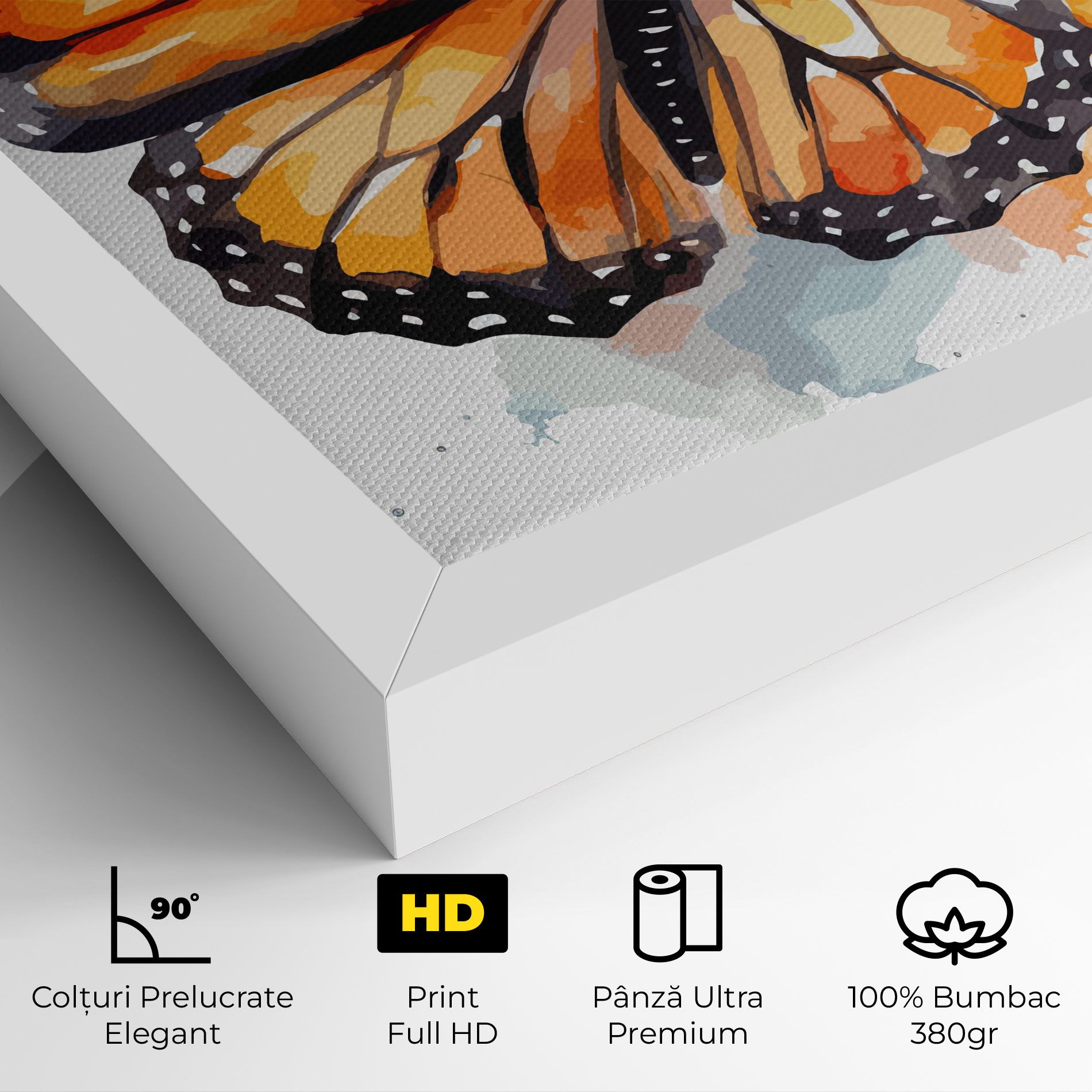 Orange Butterfly mockup 4