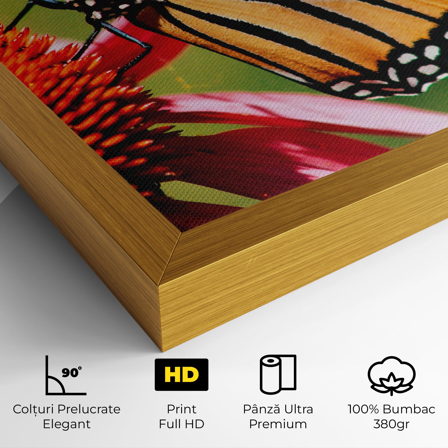 Tablou Canvas Big Orange Butterfly mockup 4