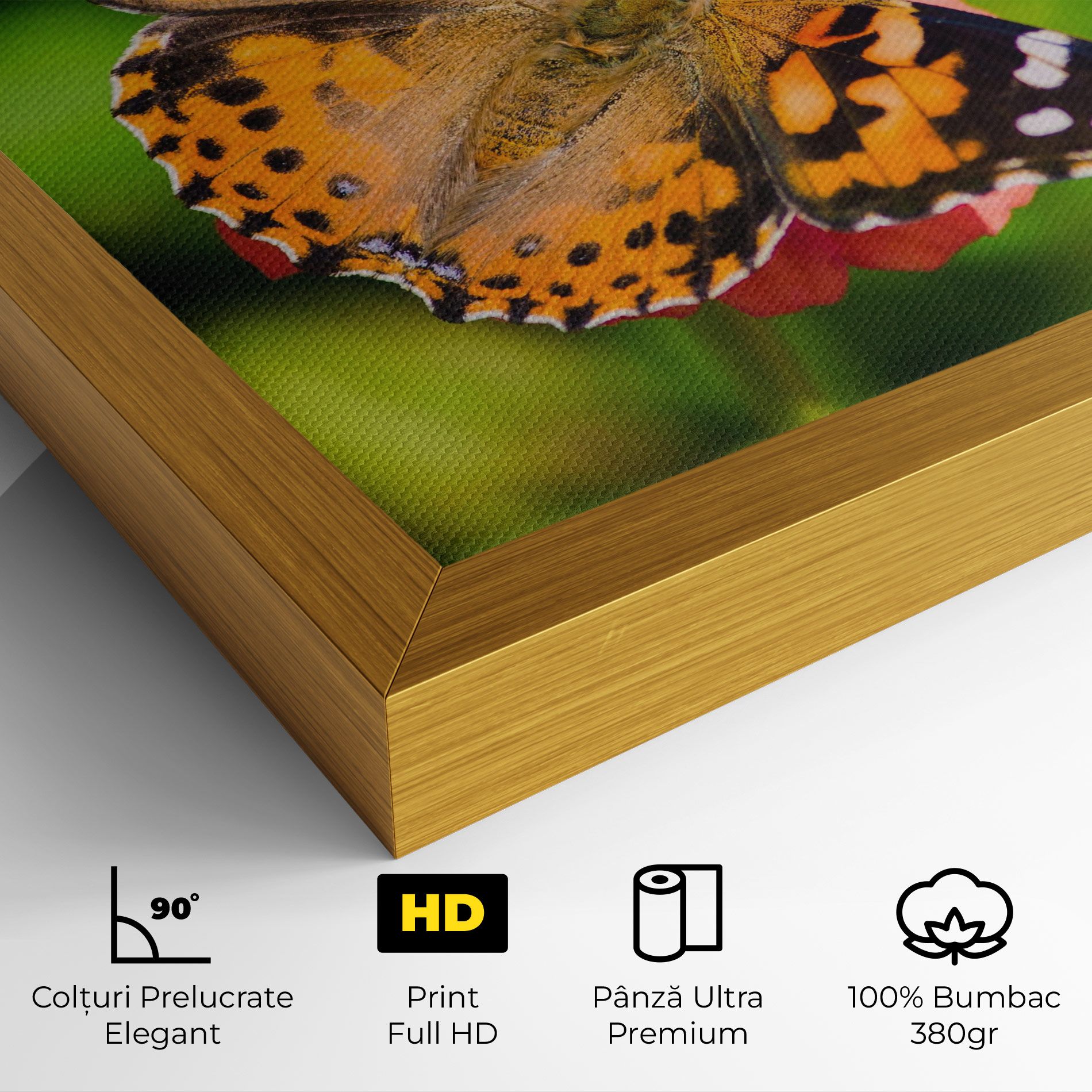 Butterfly On Flower mockup 4