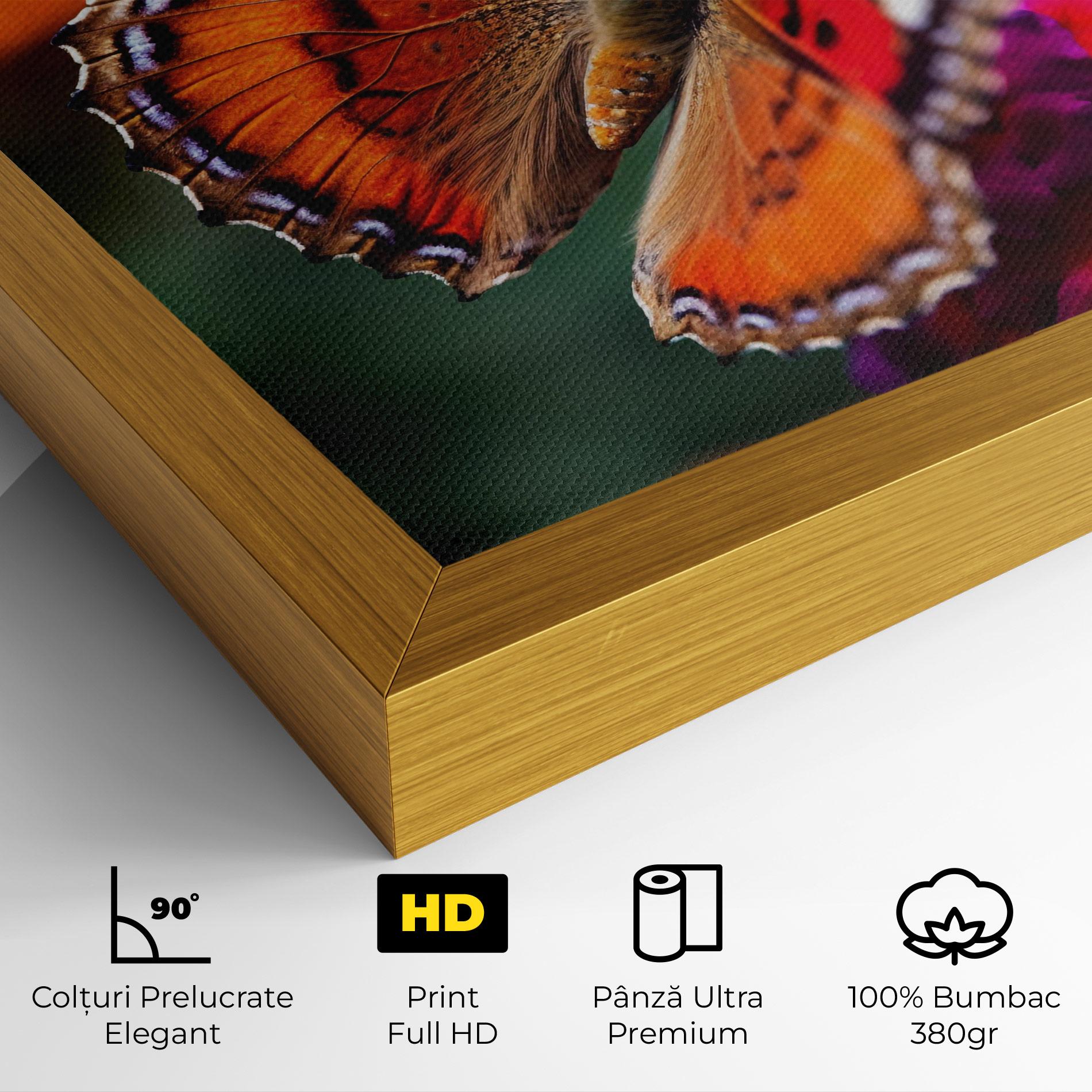Tablou Canvas Red Blue Butterfly mockup 4