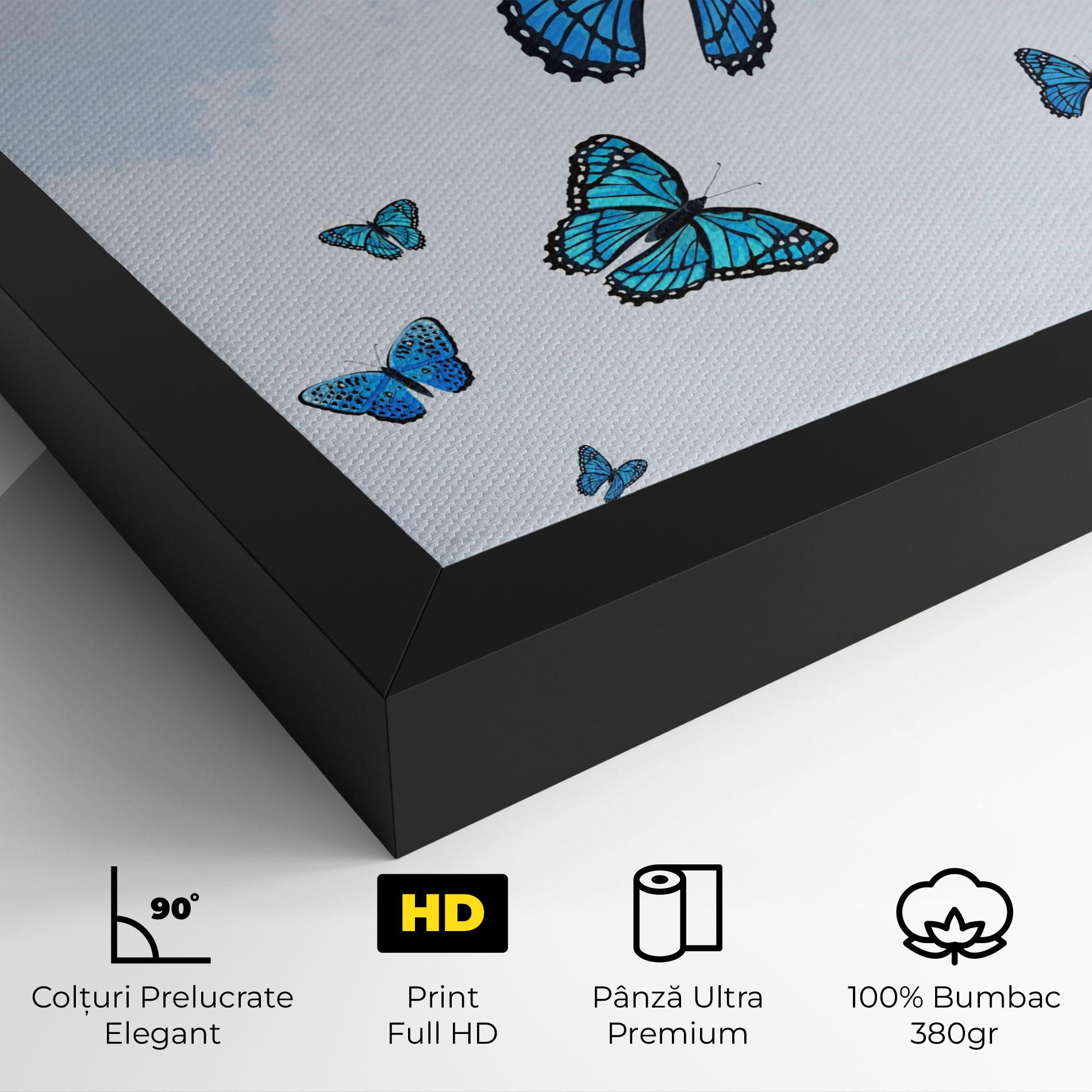 Tablou Canvas Blue Sky Butterfly mockup 4