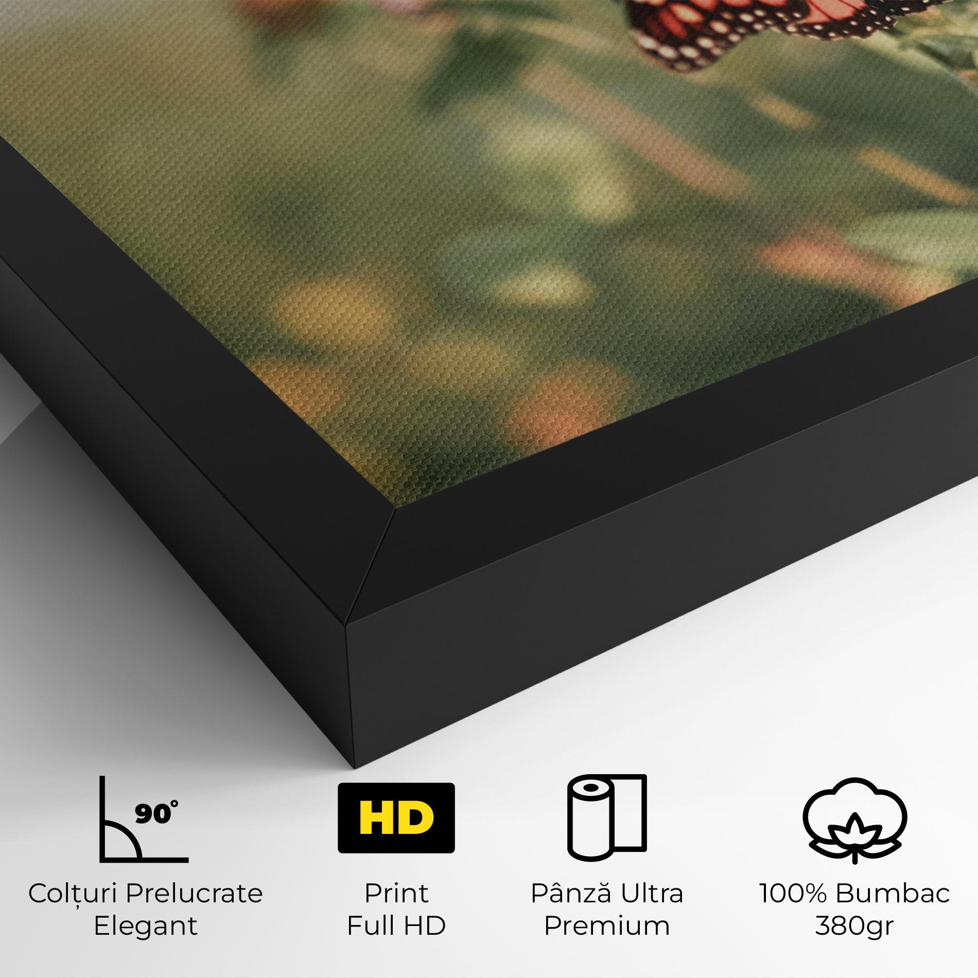 Tablou Canvas Light Red Butterfly mockup 4