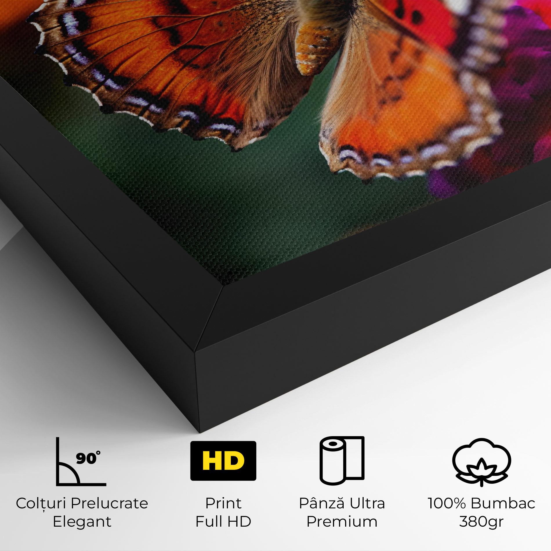 Tablou Canvas Red Blue Butterfly mockup 4
