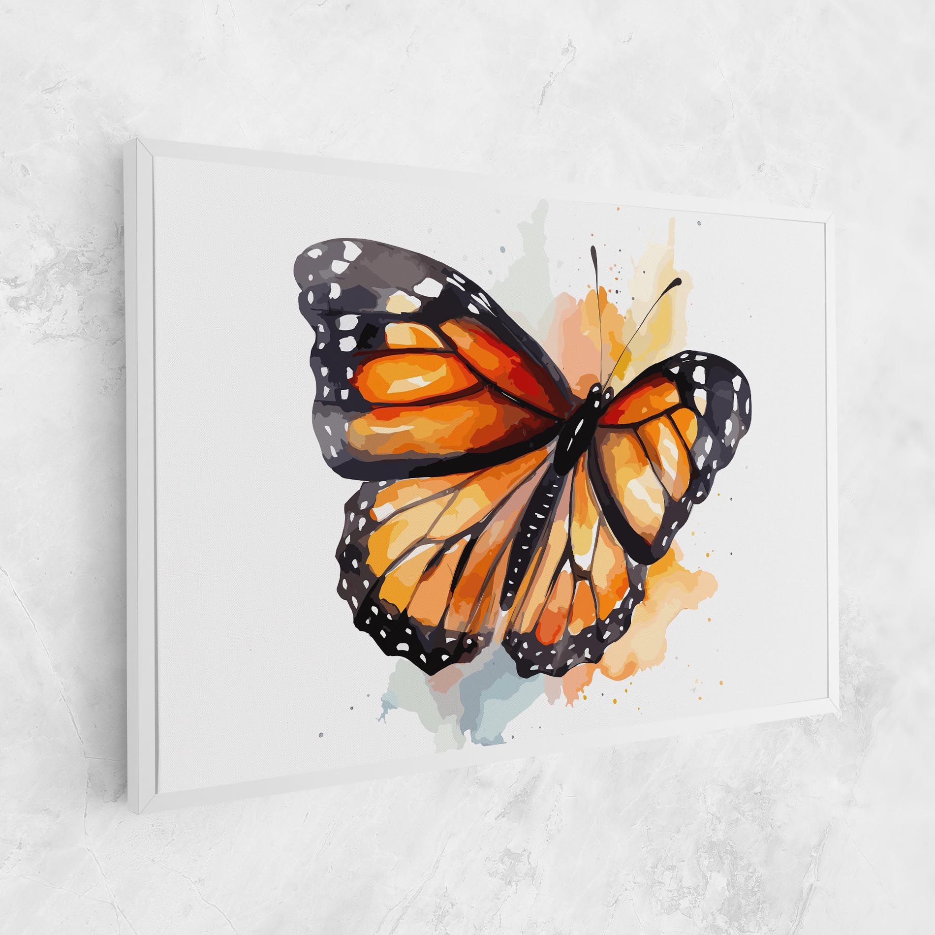 Orange Butterfly mockup 1